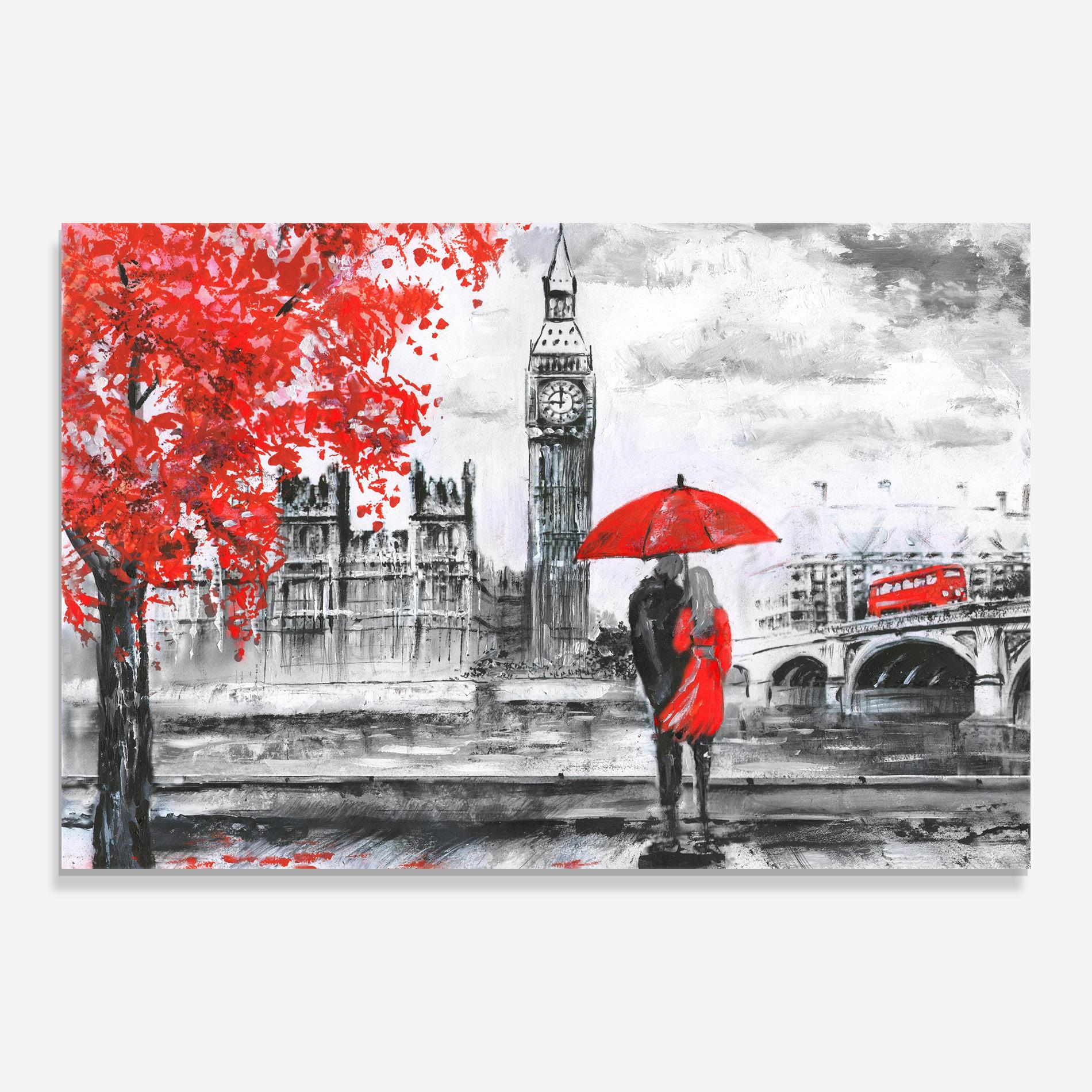 Tablou Sticla London Love mockup 0