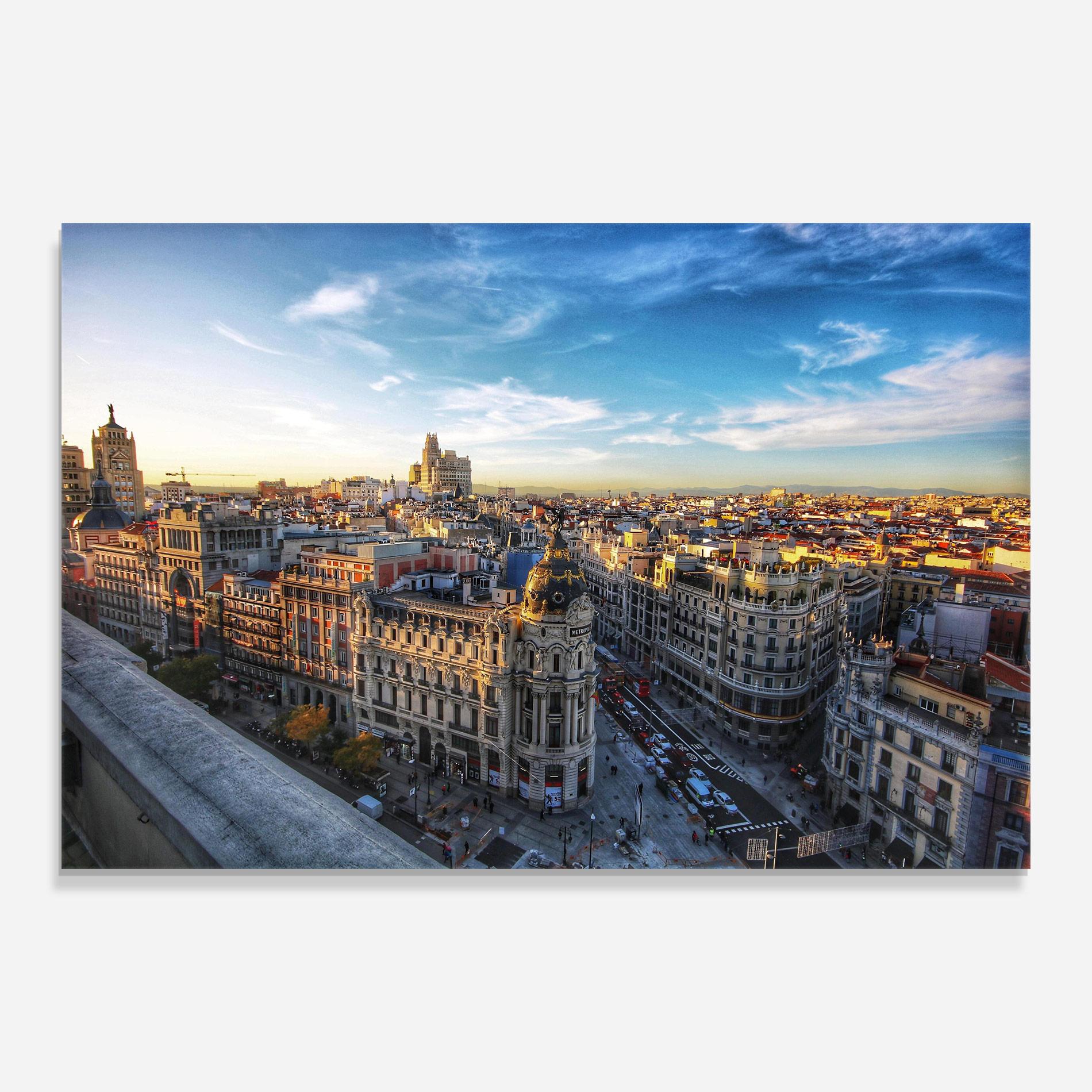 Tablou Sticla Madrid View mockup 0