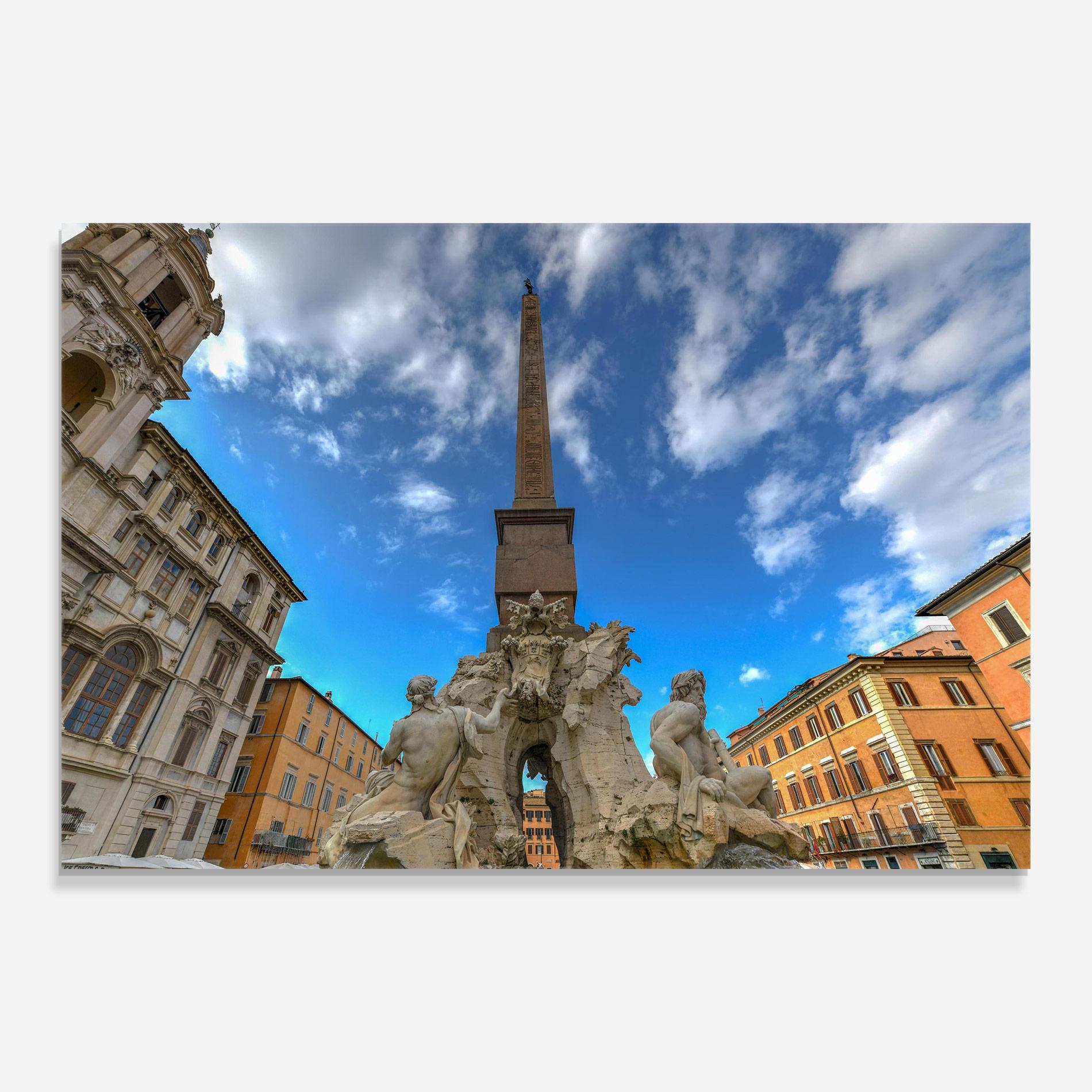 Tablou Sticla Piazza Navona Italy mockup 0