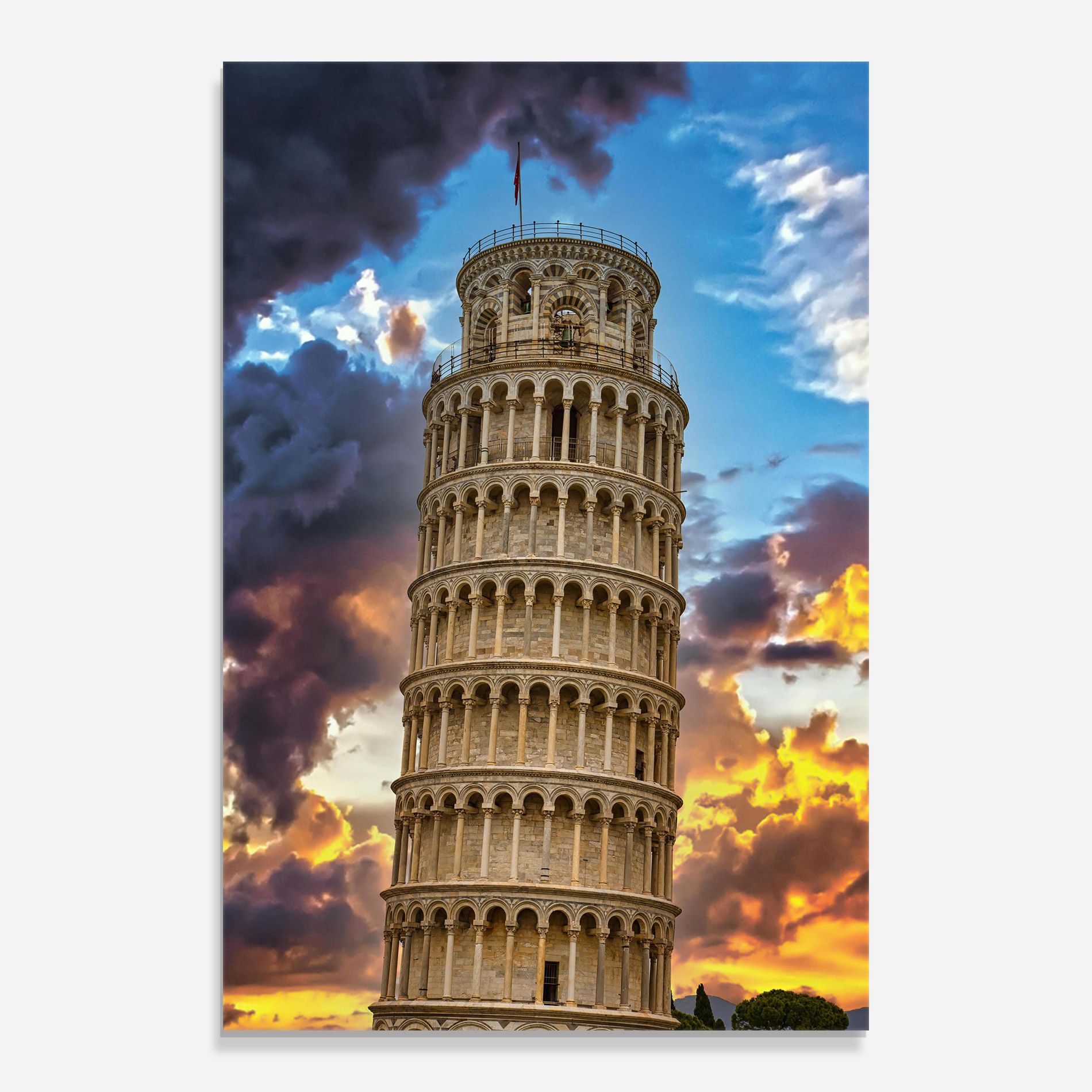 Tower Of Pisa Sunset mockup 0