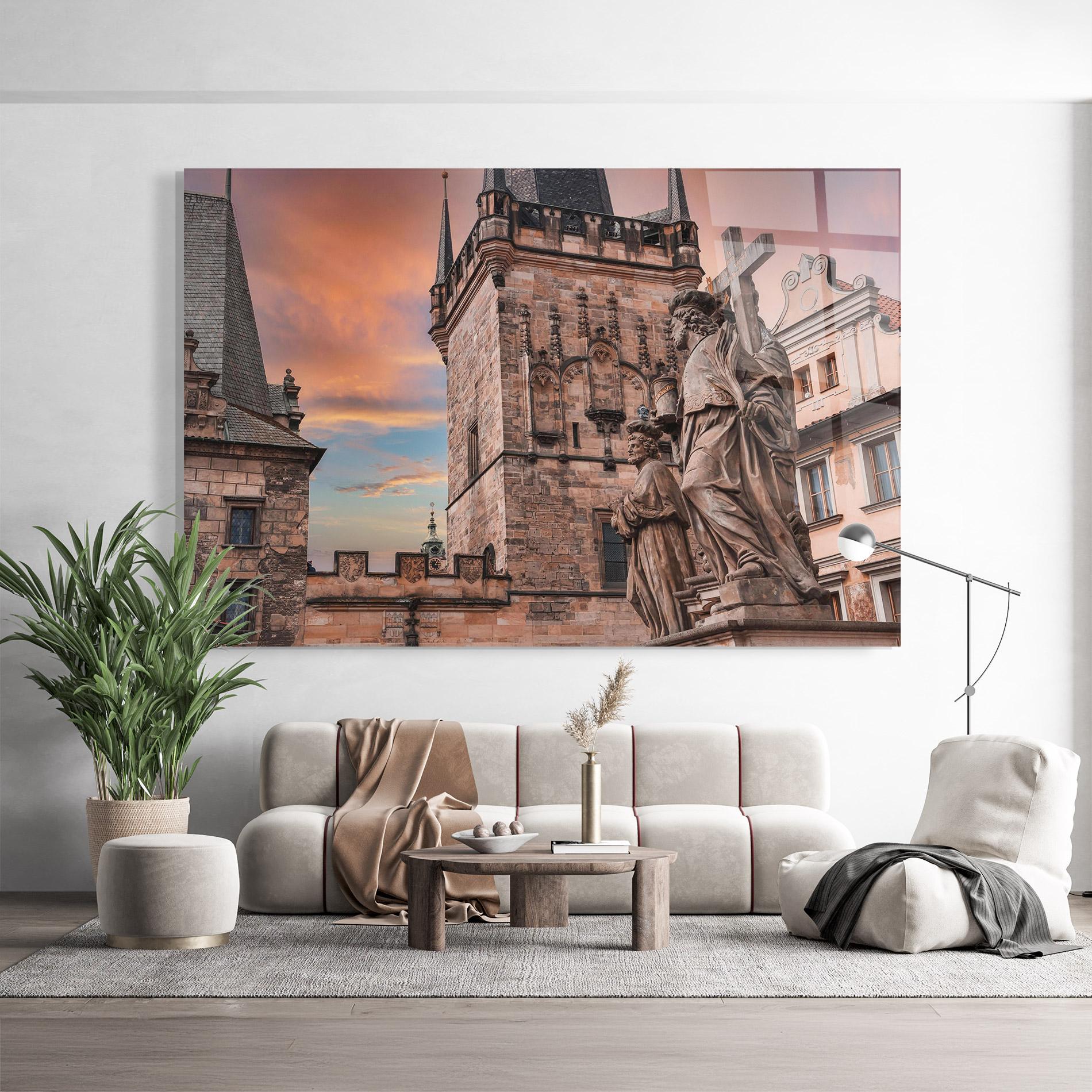 Tablou Sticla Charles Bridge mockup 9
