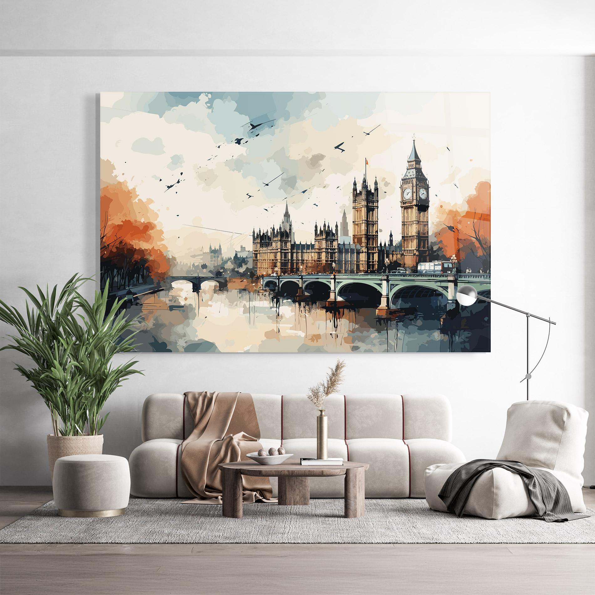 Tablou Sticla England Art mockup 9