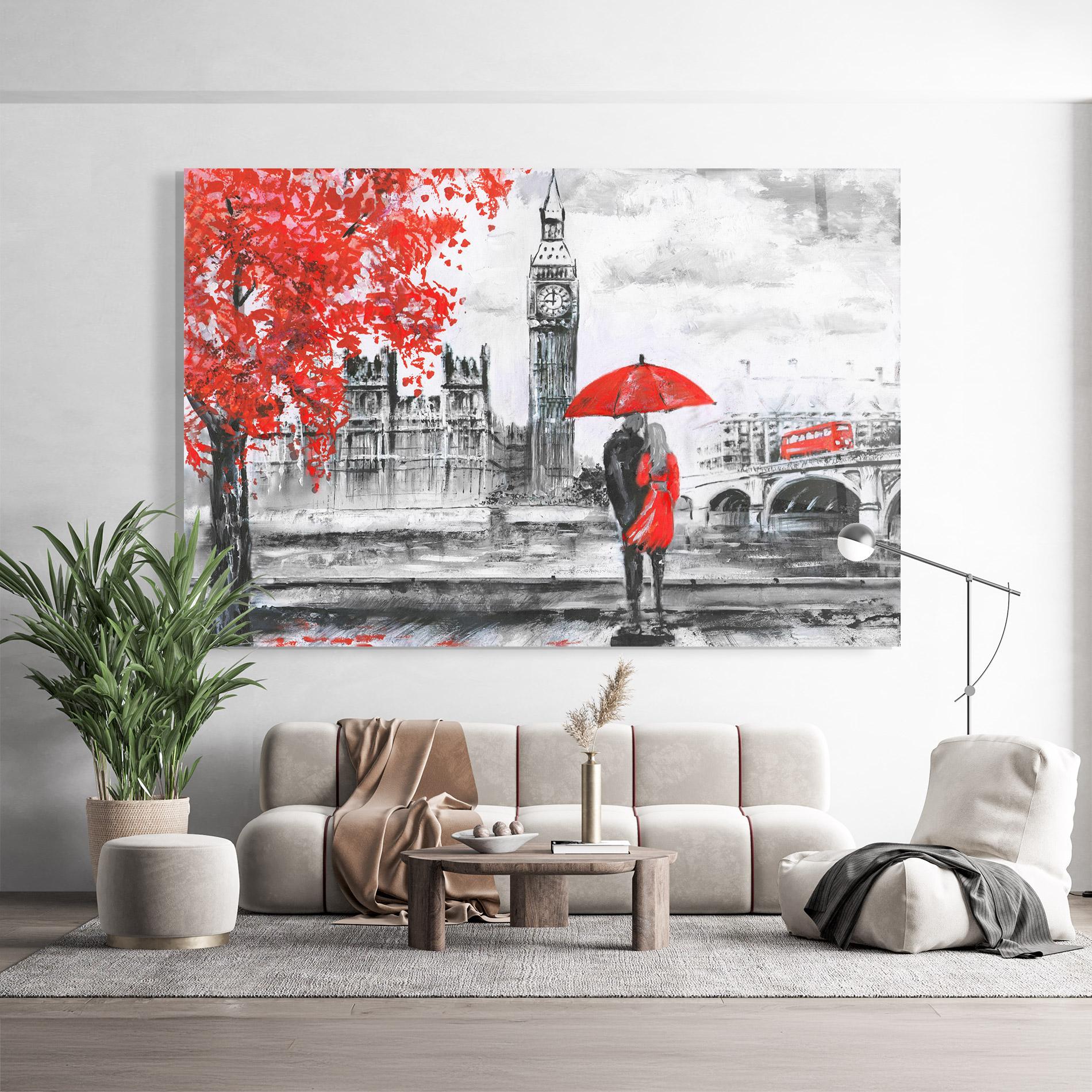 Tablou Sticla London Love mockup 9