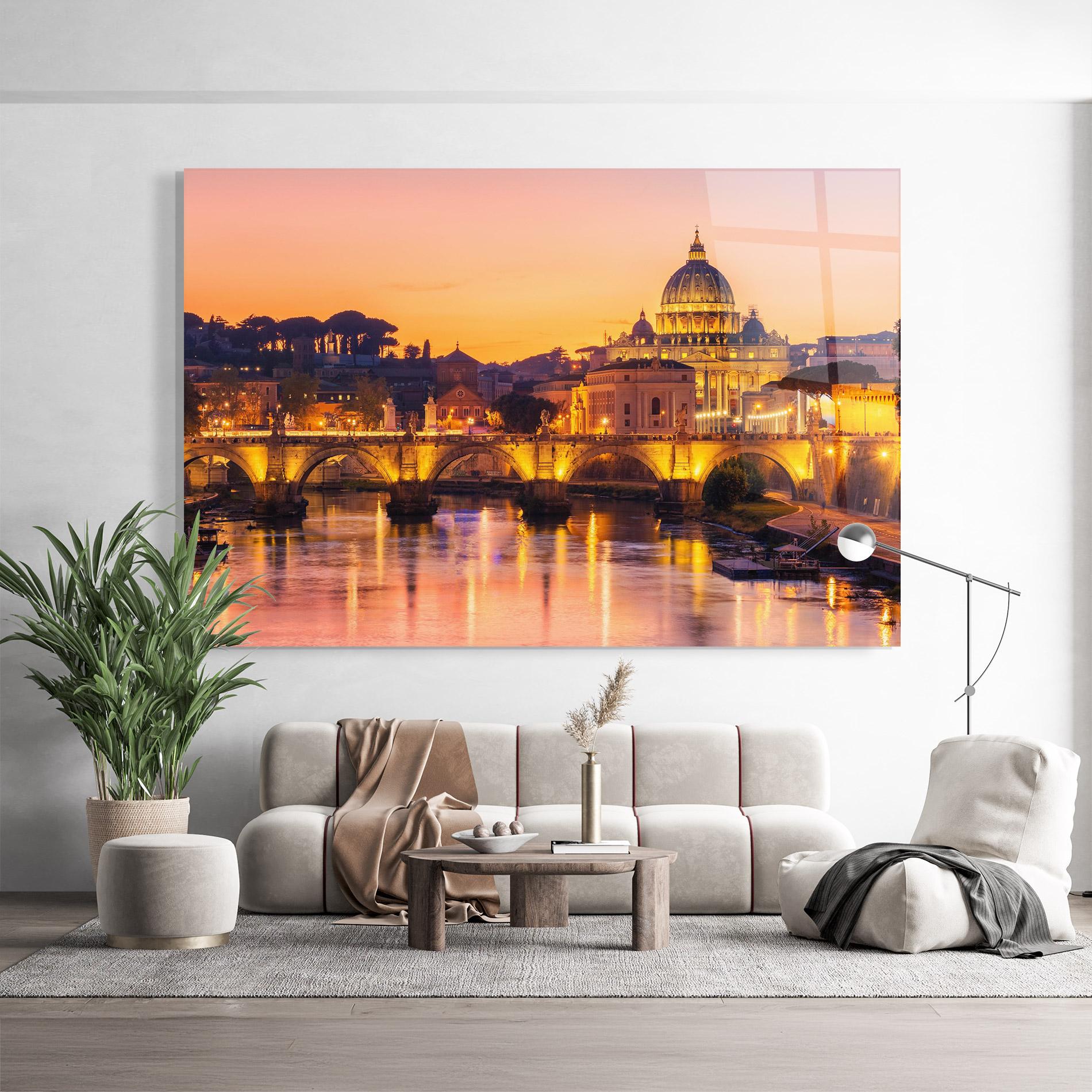 Tablou Sticla St Peter Basilica mockup 9