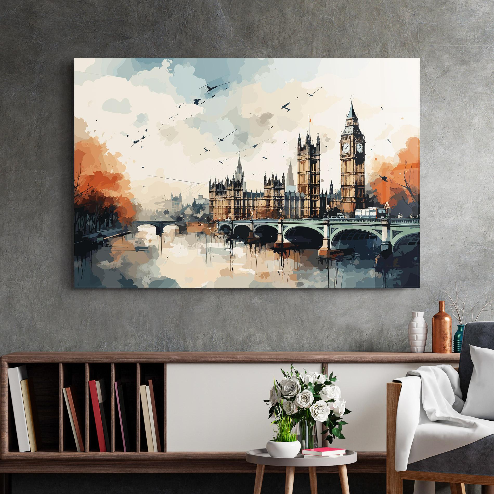 Tablou Sticla England Art mockup 2