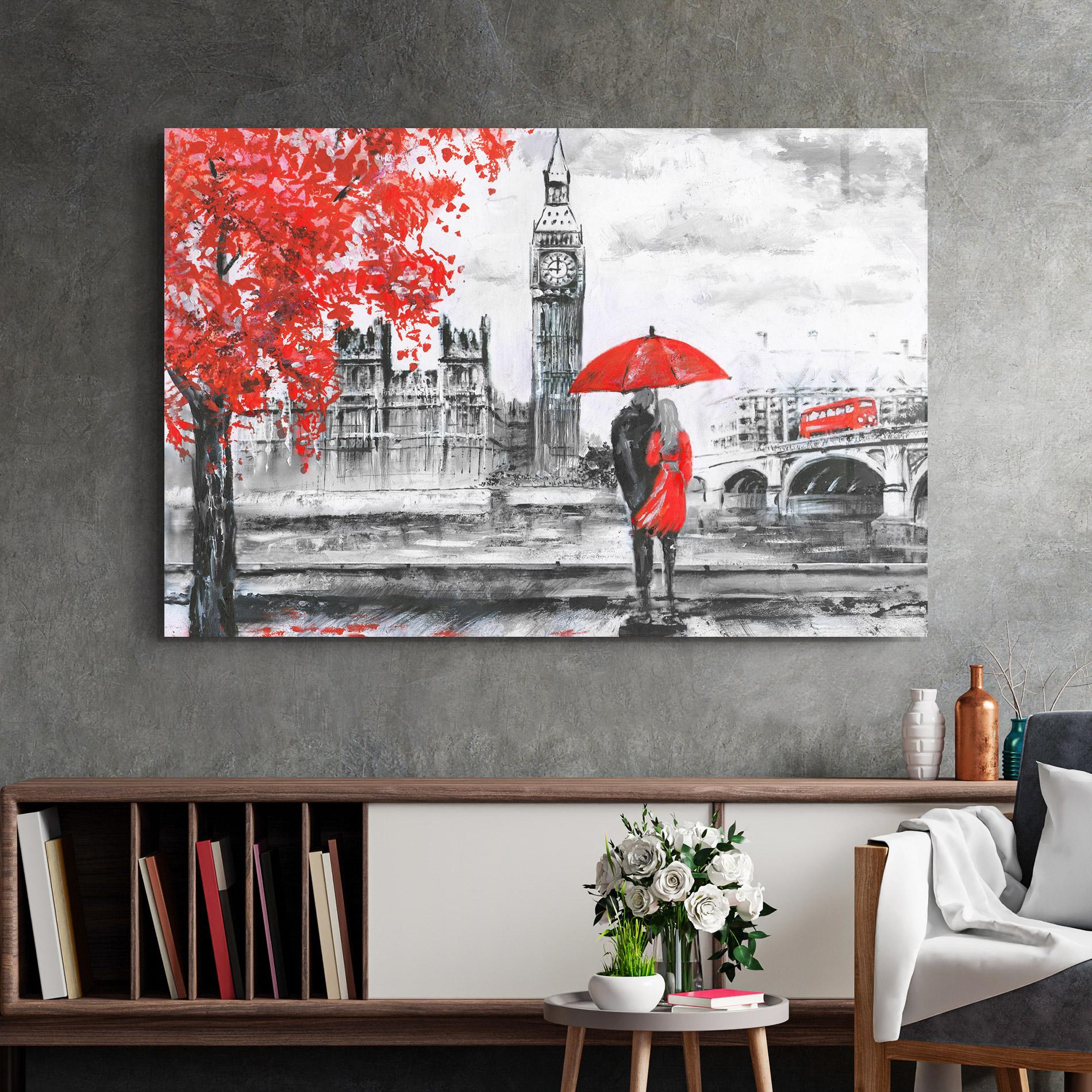 Tablou Sticla London Love mockup 2