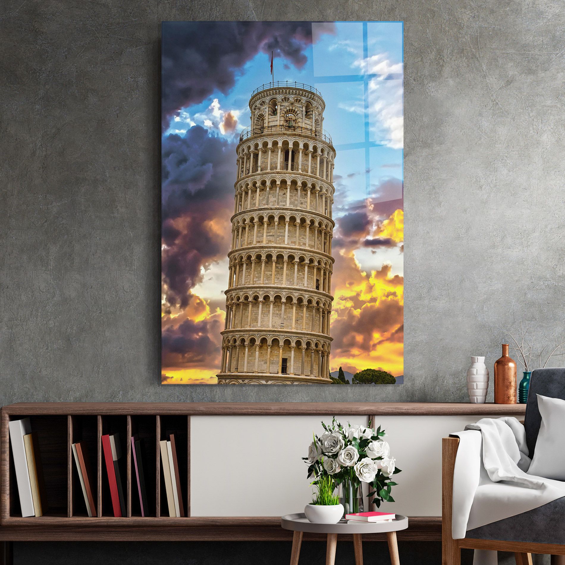 Tower Of Pisa Sunset mockup 2