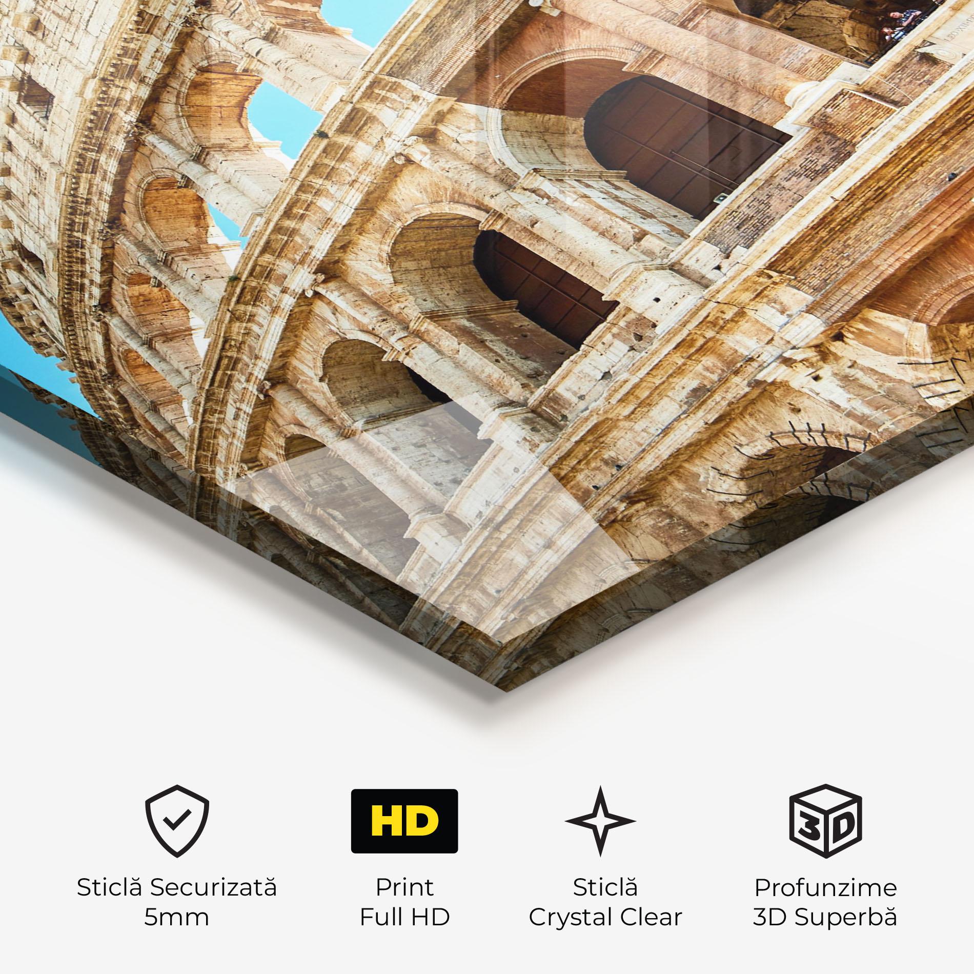Tablou Sticla Close Colosseum mockup 3