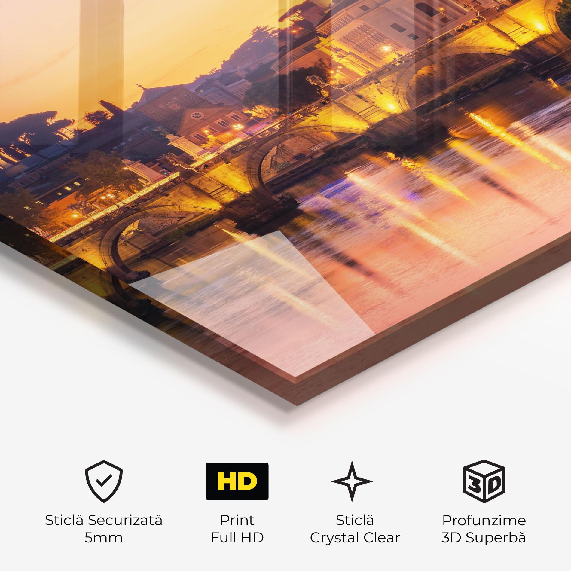 Tablou Sticla St Peter Basilica mockup 3