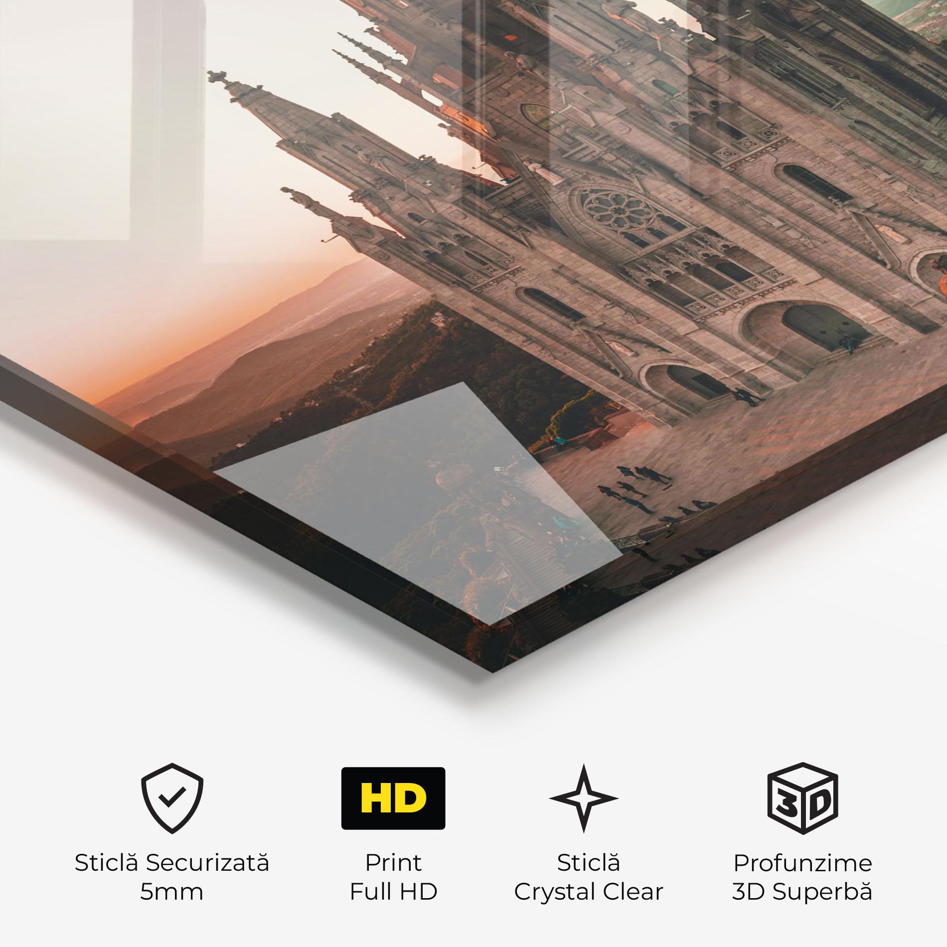 Tablou Sticla Tibidabo Barcelona mockup 3