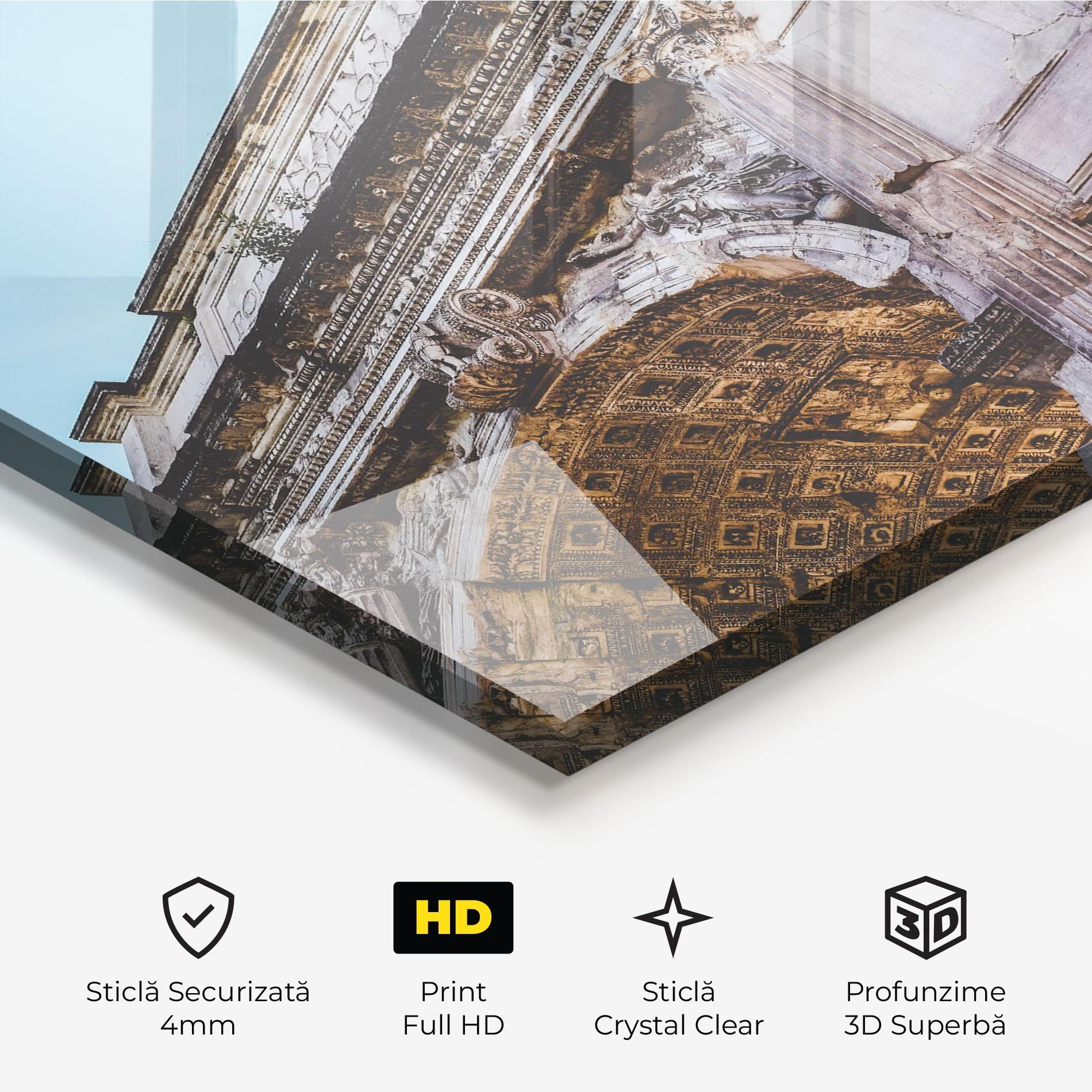 Tablou Sticla Arch Of Titus mockup 3