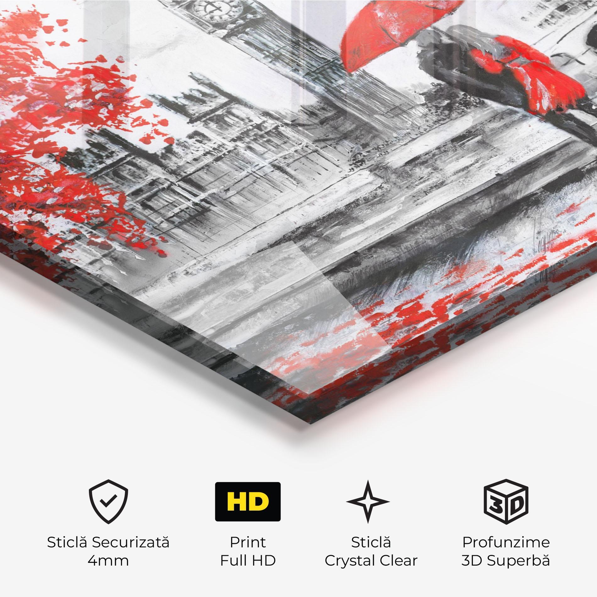 Tablou Sticla London Love mockup 3