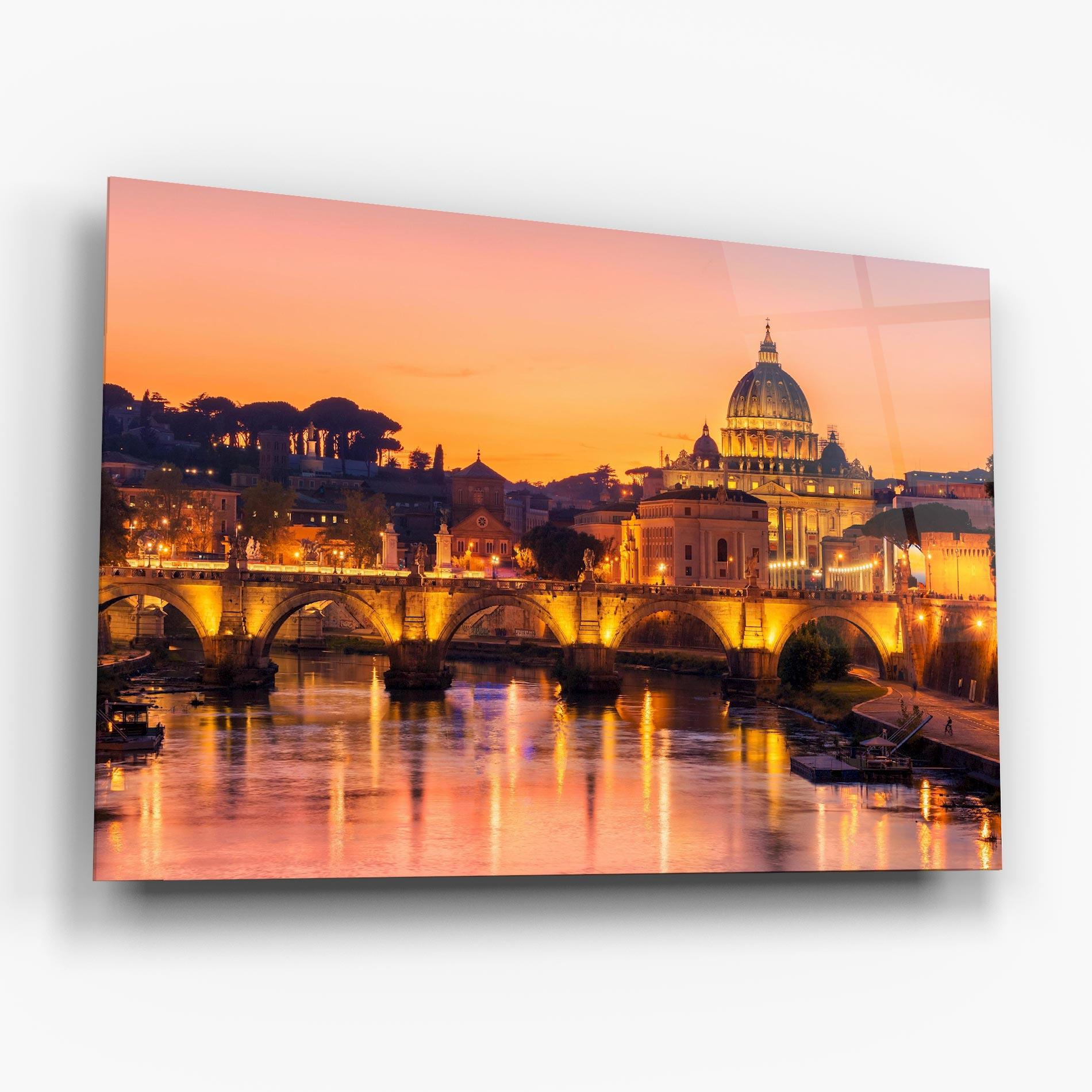 Tablou Sticla St Peter Basilica mockup 6