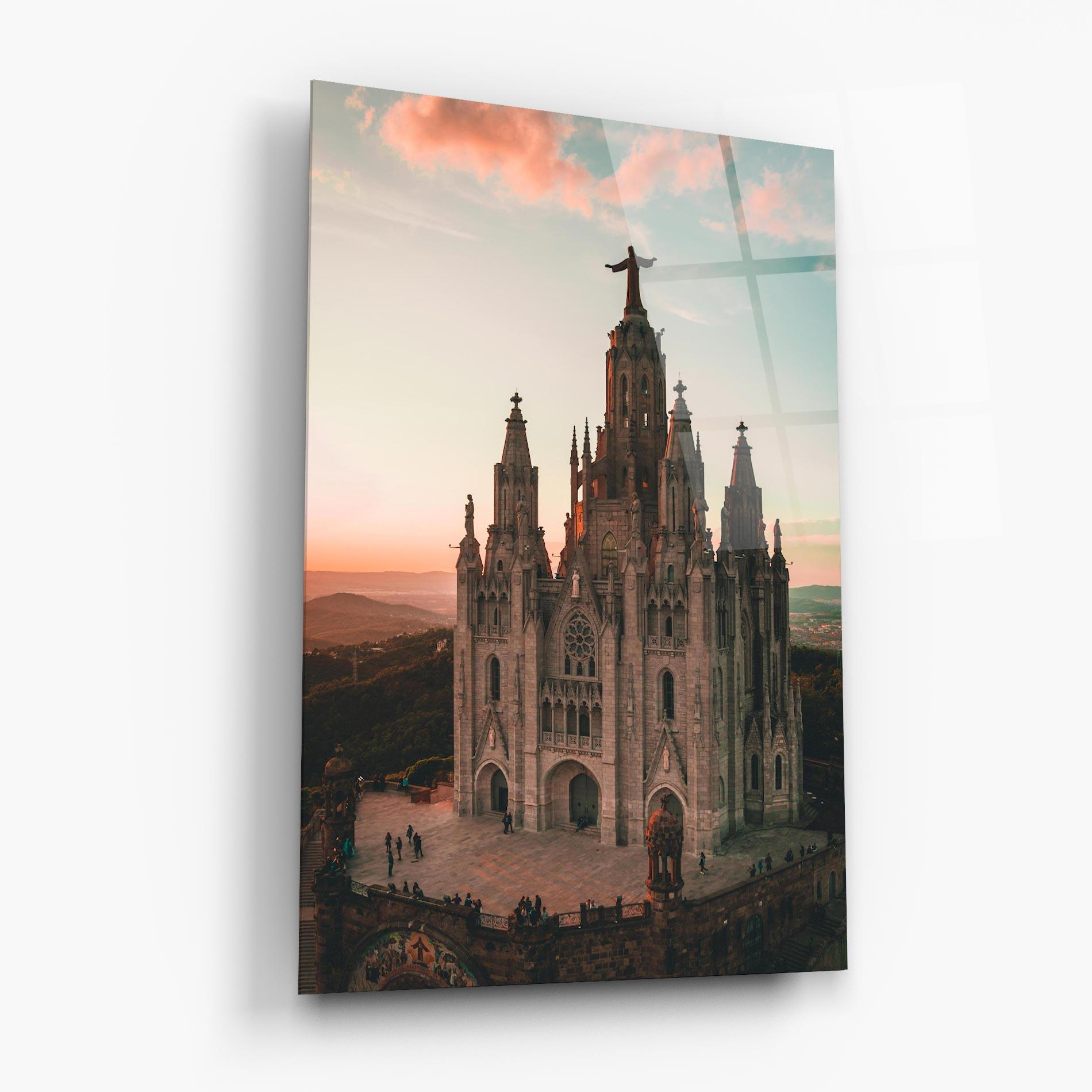 Tablou Sticla Tibidabo Barcelona mockup 6