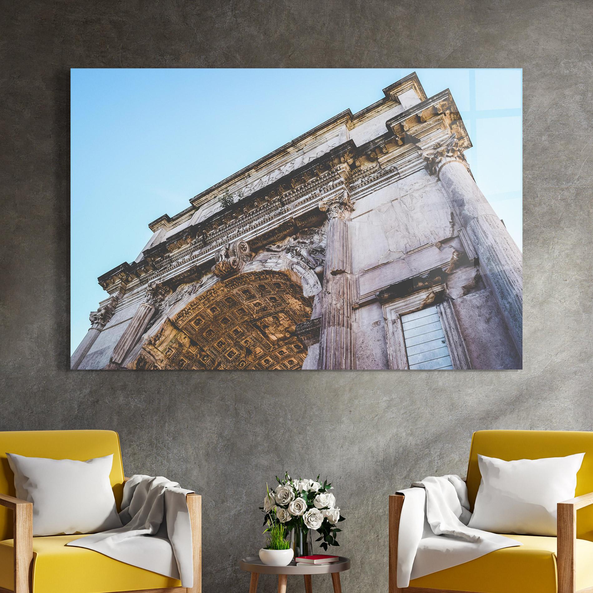 Tablou Sticla Arch Of Titus mockup 4