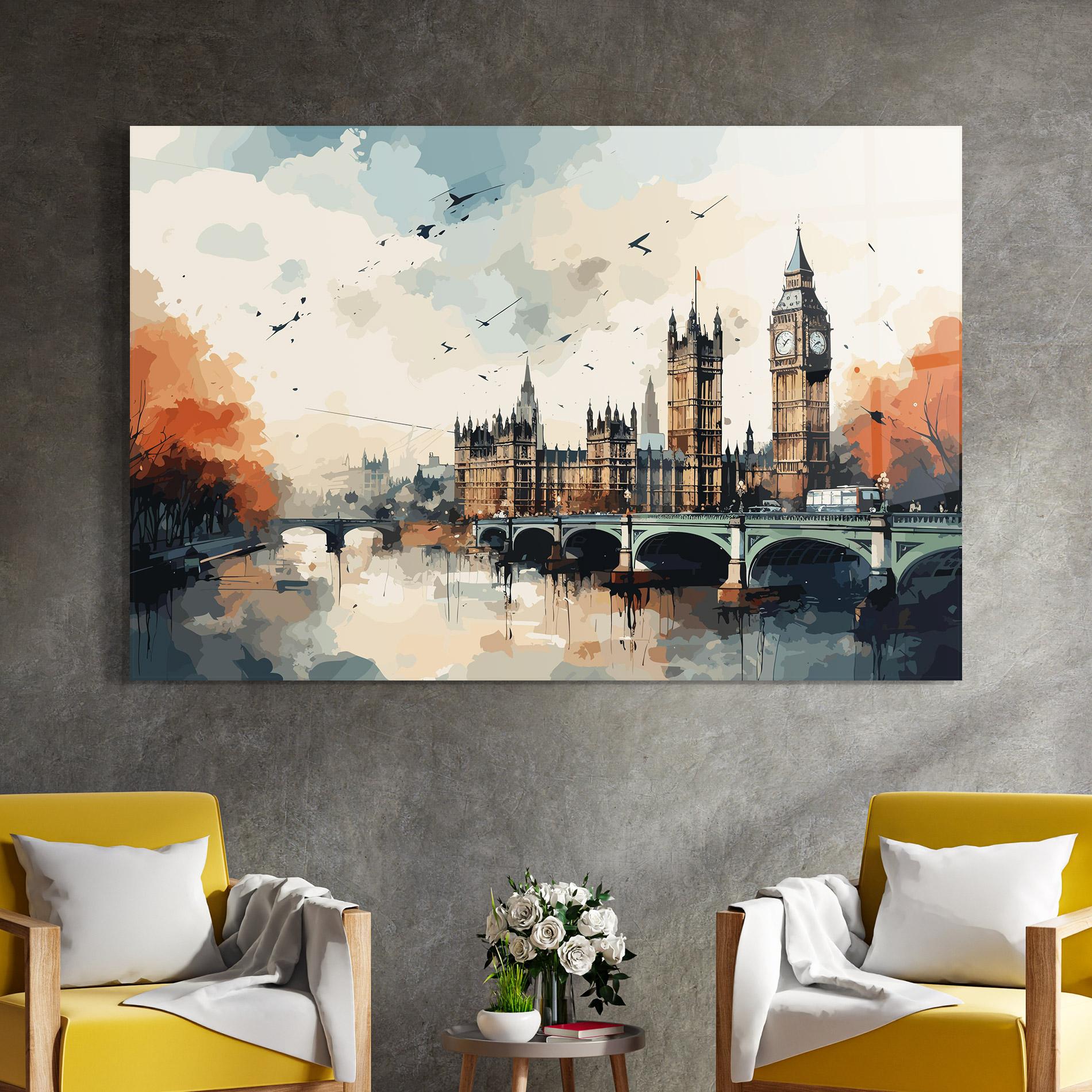Tablou Sticla England Art mockup 4