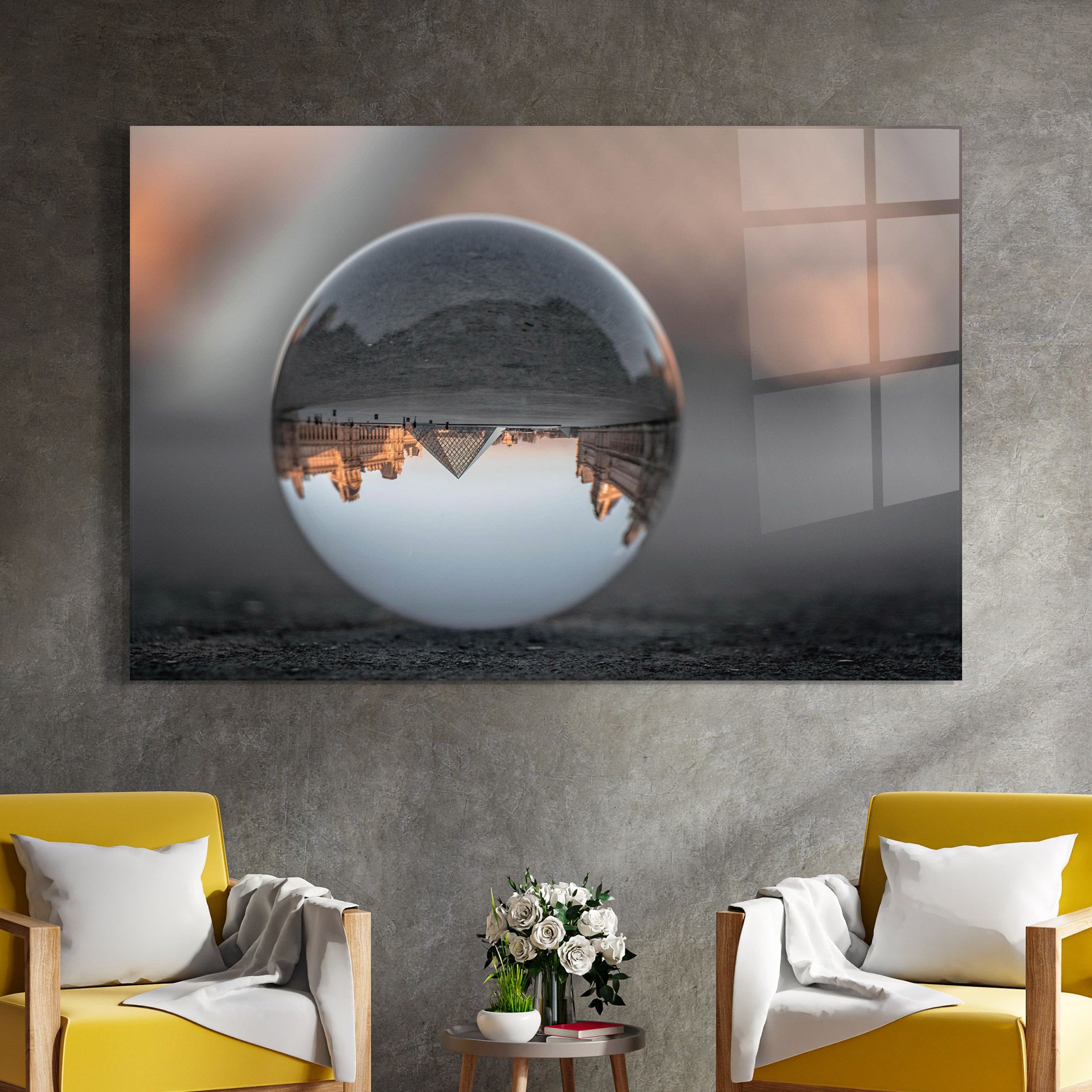 Louvre Museum Ball mockup 4