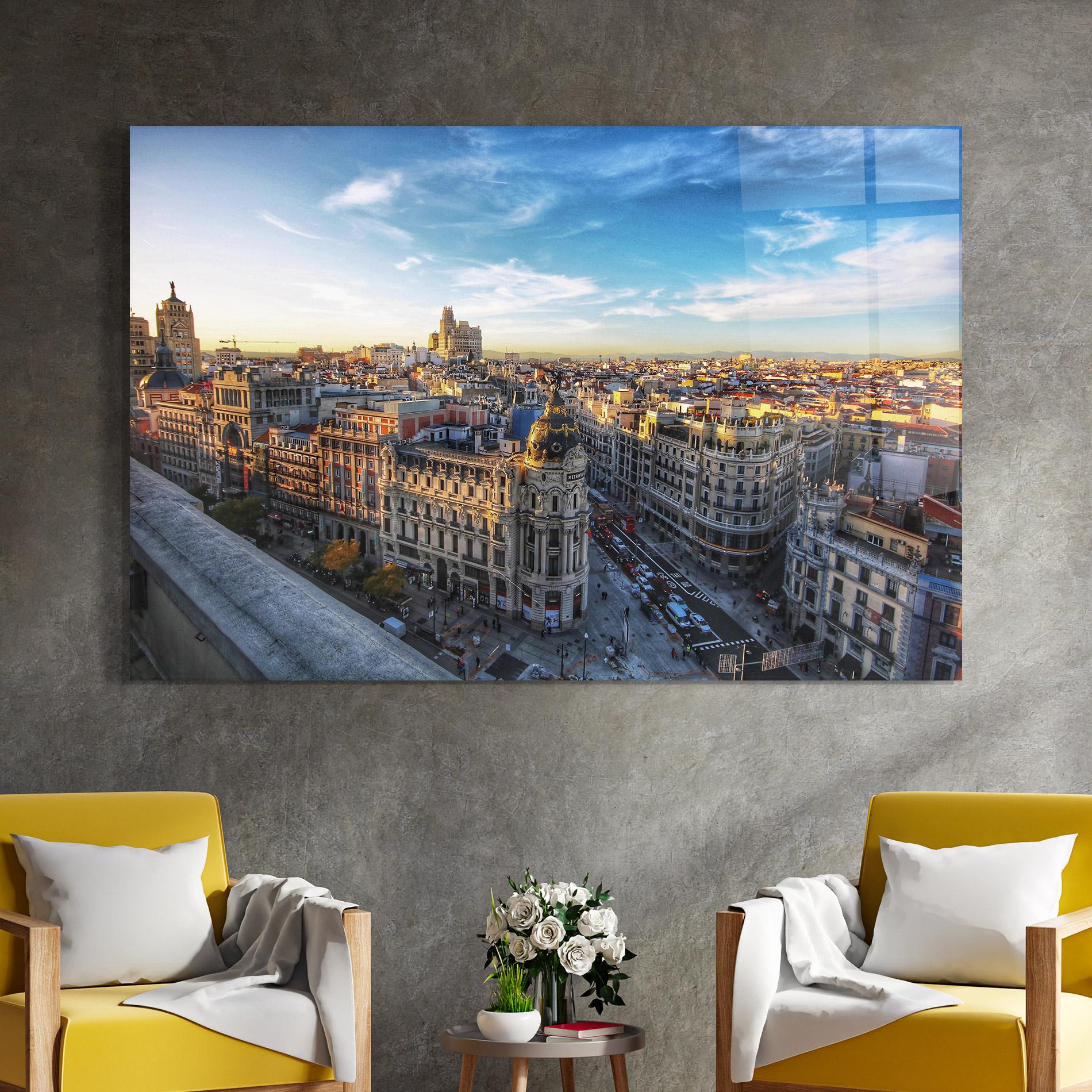 Tablou Sticla Madrid View mockup 4