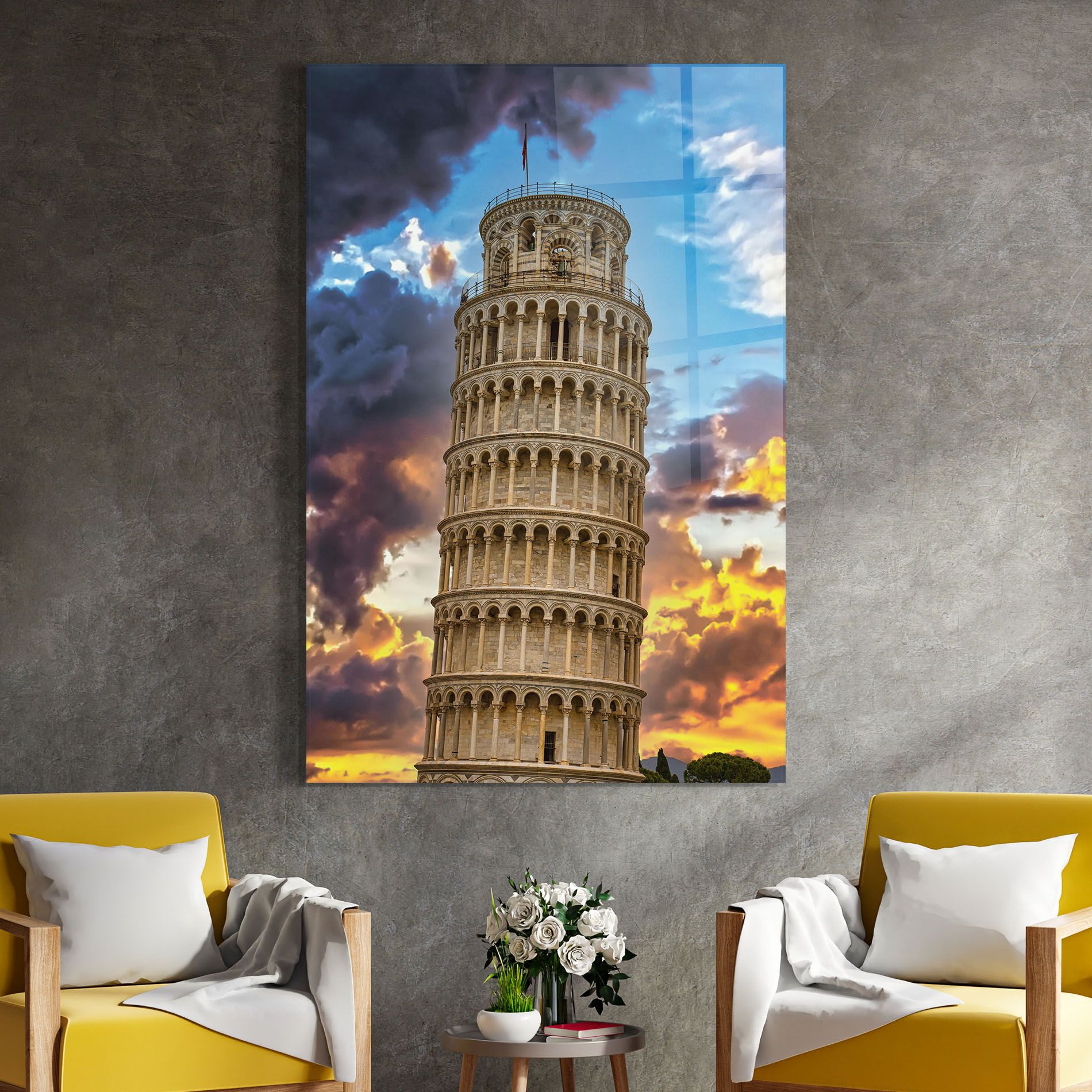 Tower Of Pisa Sunset mockup 4