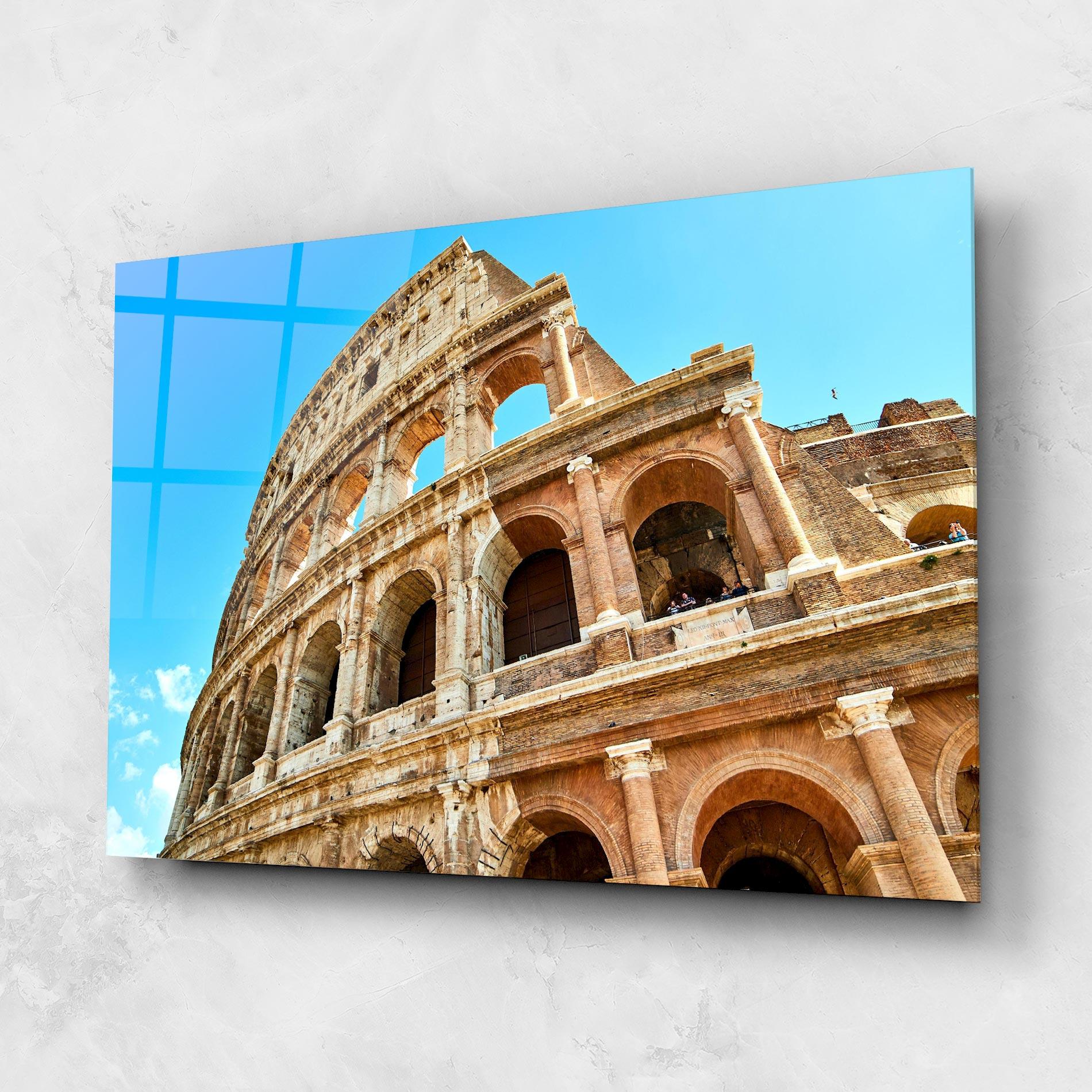 Tablou Sticla Close Colosseum mockup 1