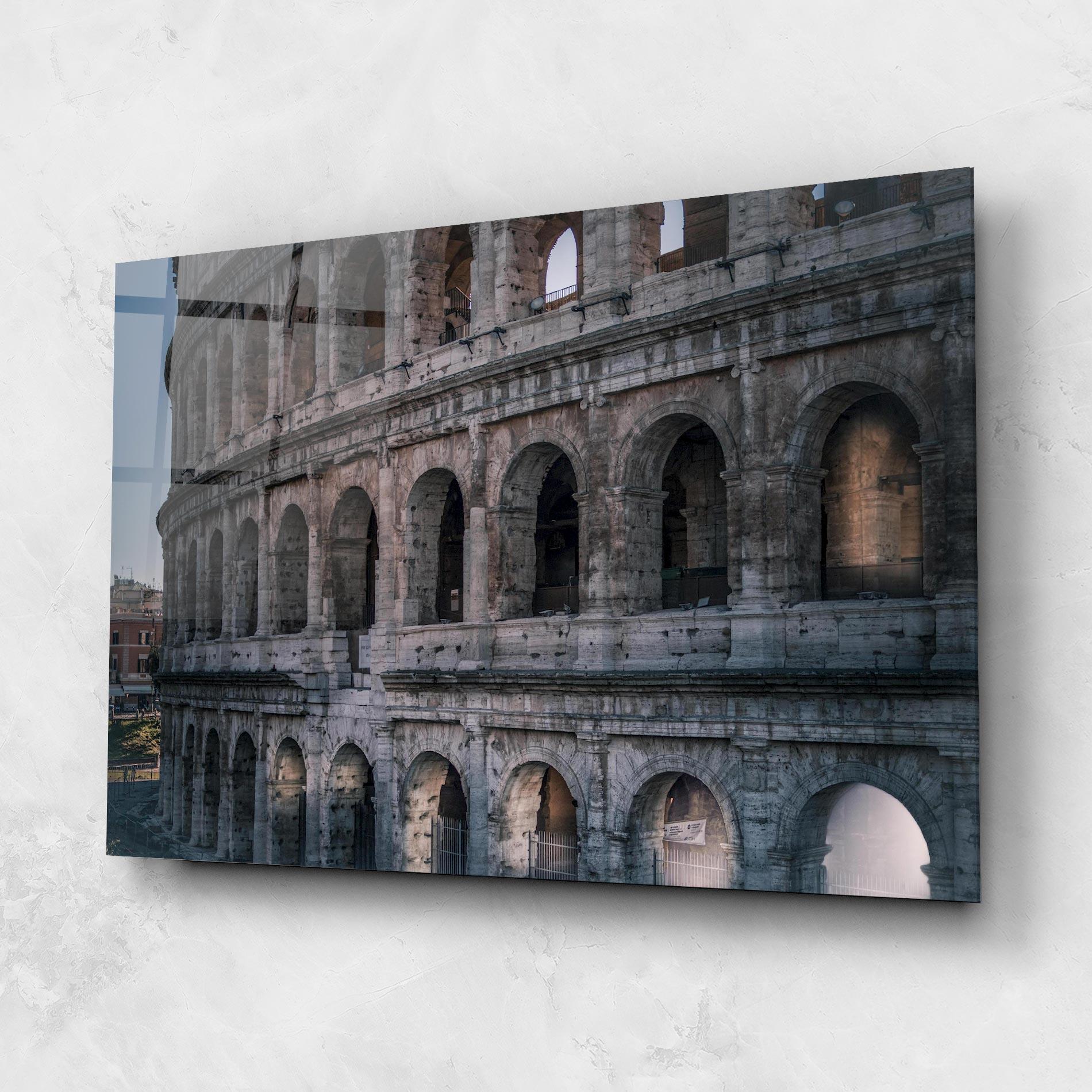 Tablou Sticla Colosseum Roma mockup 1