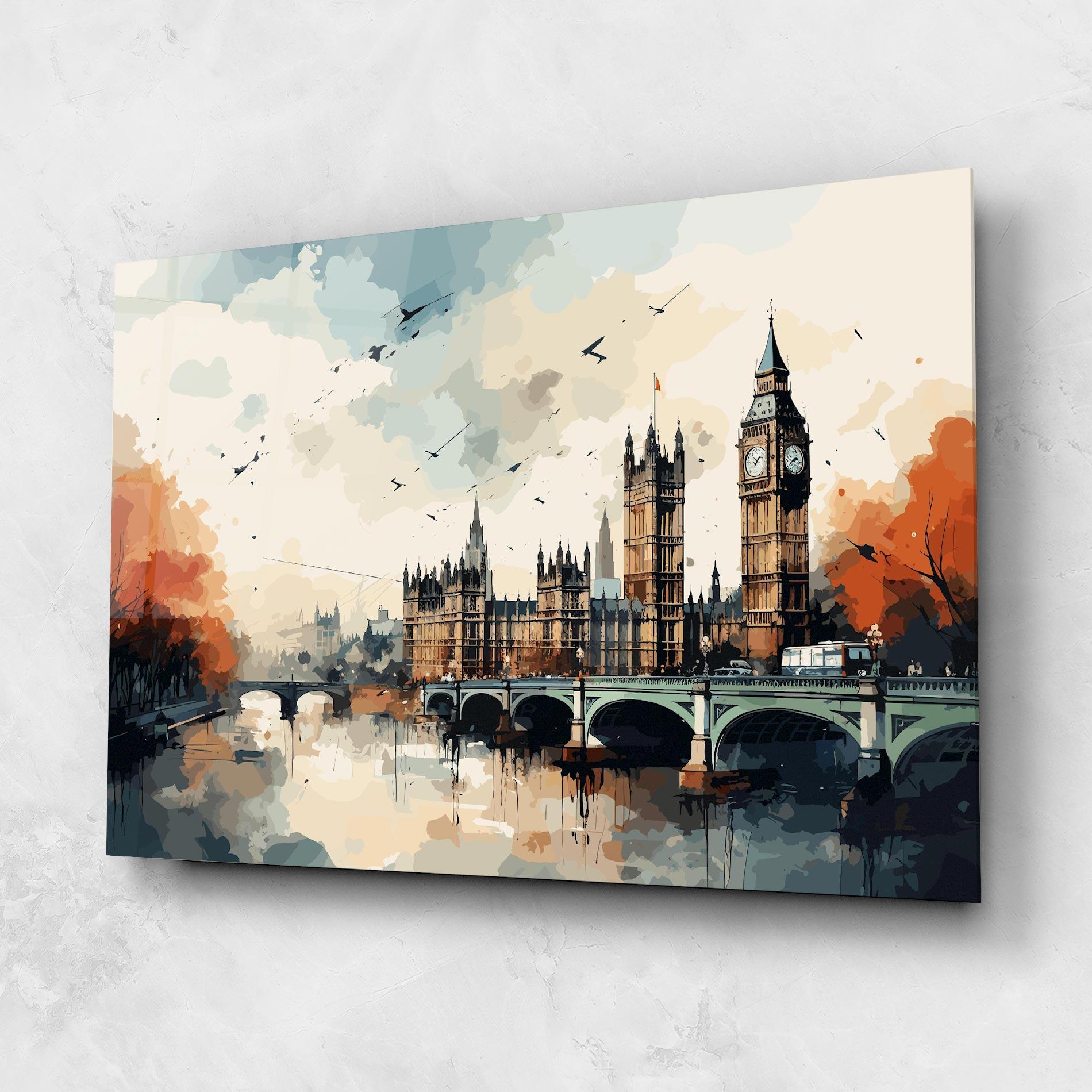 Tablou Sticla England Art mockup 1