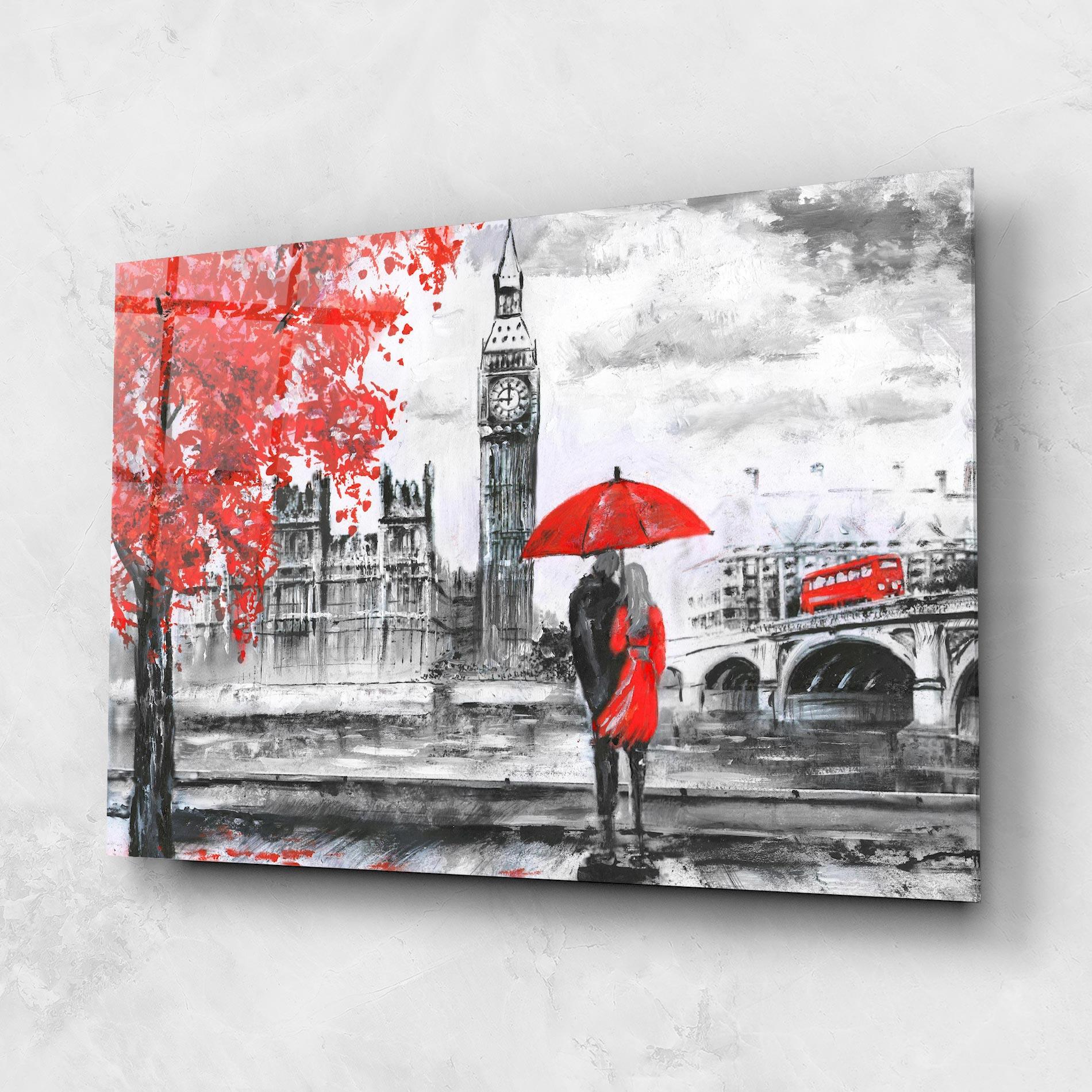 Tablou Sticla London Love mockup 1