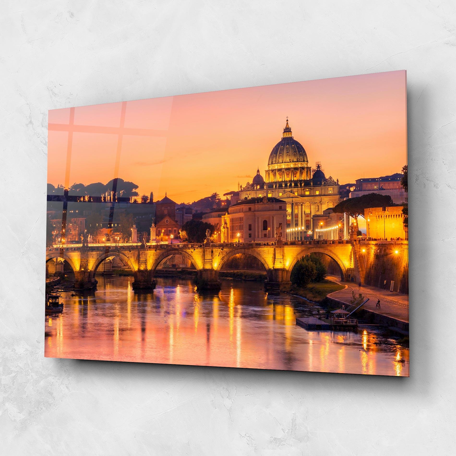 Tablou Sticla St Peter Basilica mockup 1