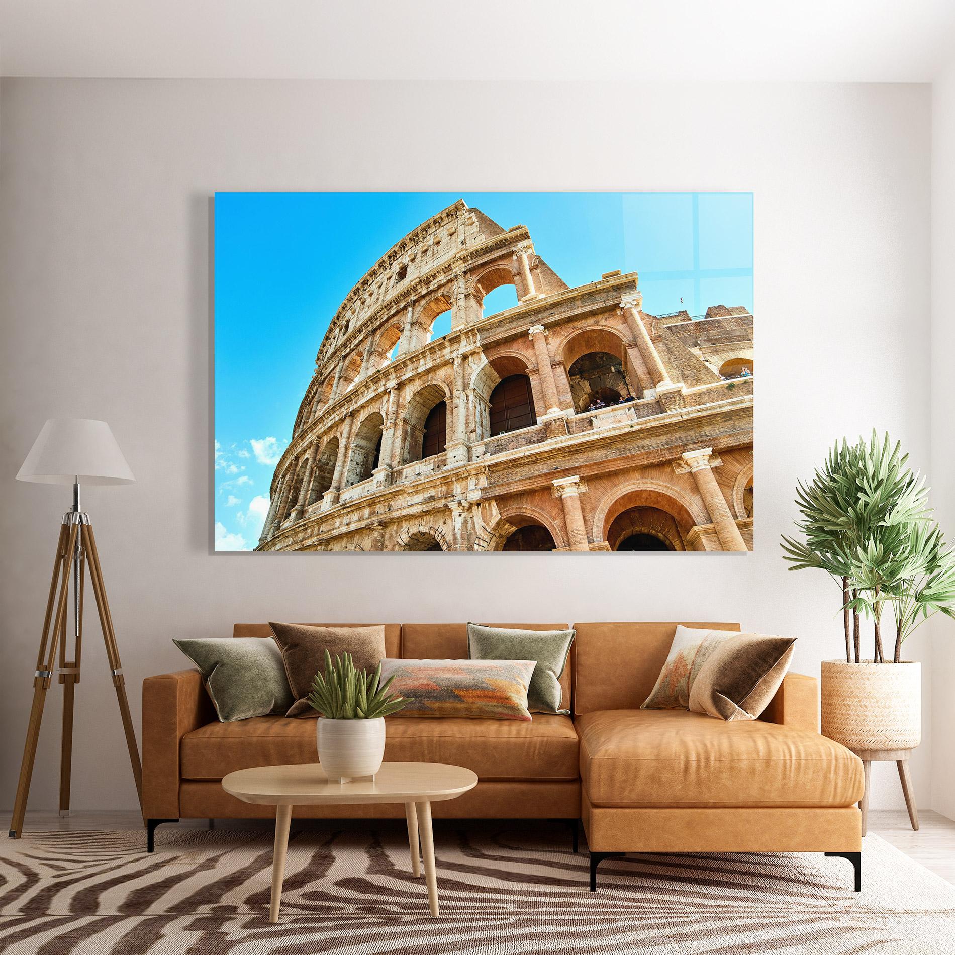 Tablou Sticla Close Colosseum mockup 7