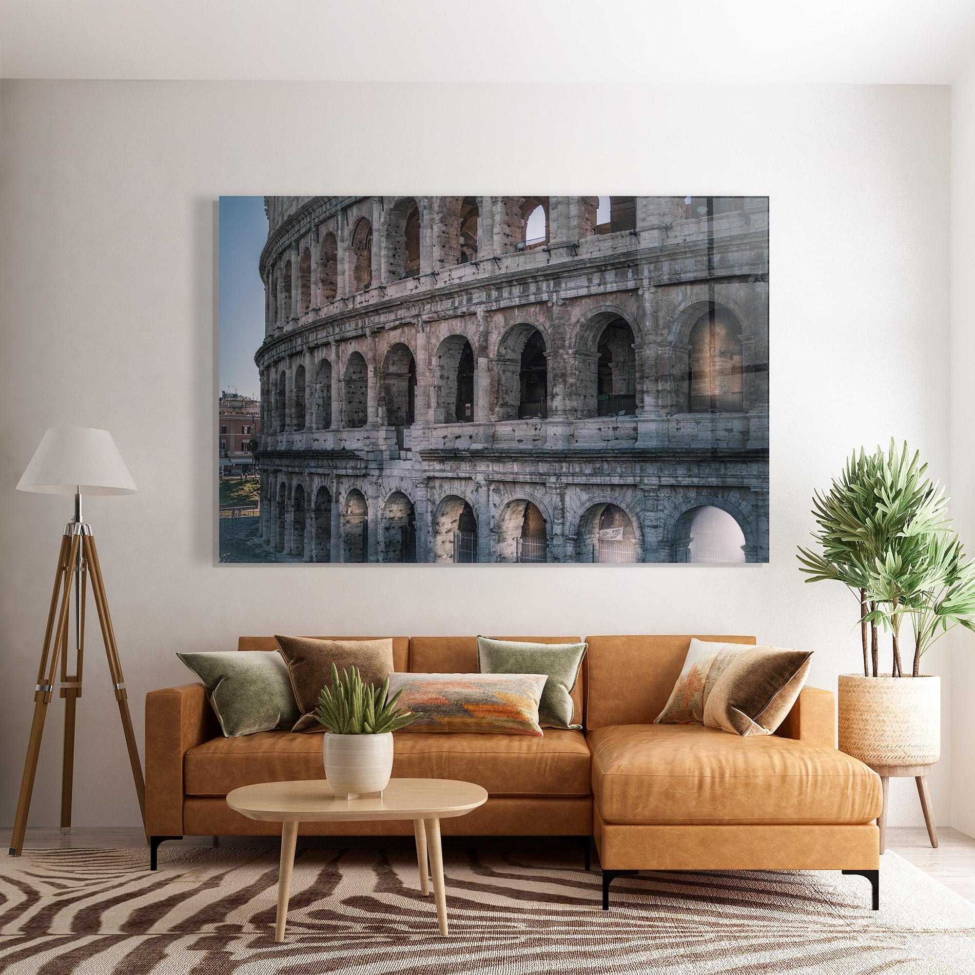 Tablou Sticla Colosseum Roma mockup 7