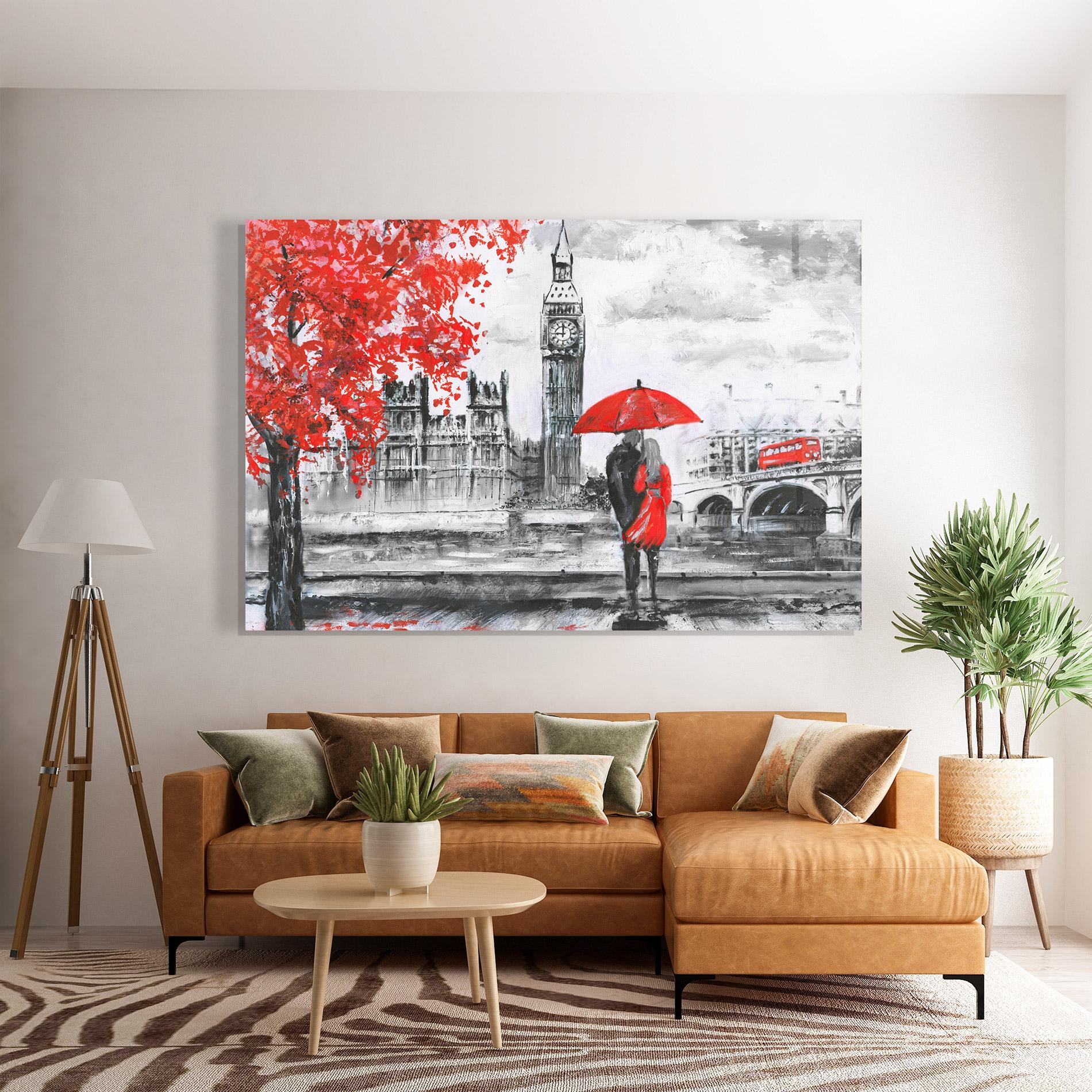 Tablou Sticla London Love mockup 7