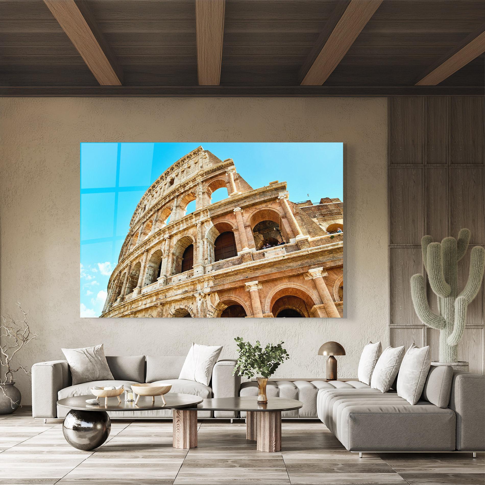 Tablou Sticla Close Colosseum mockup 8