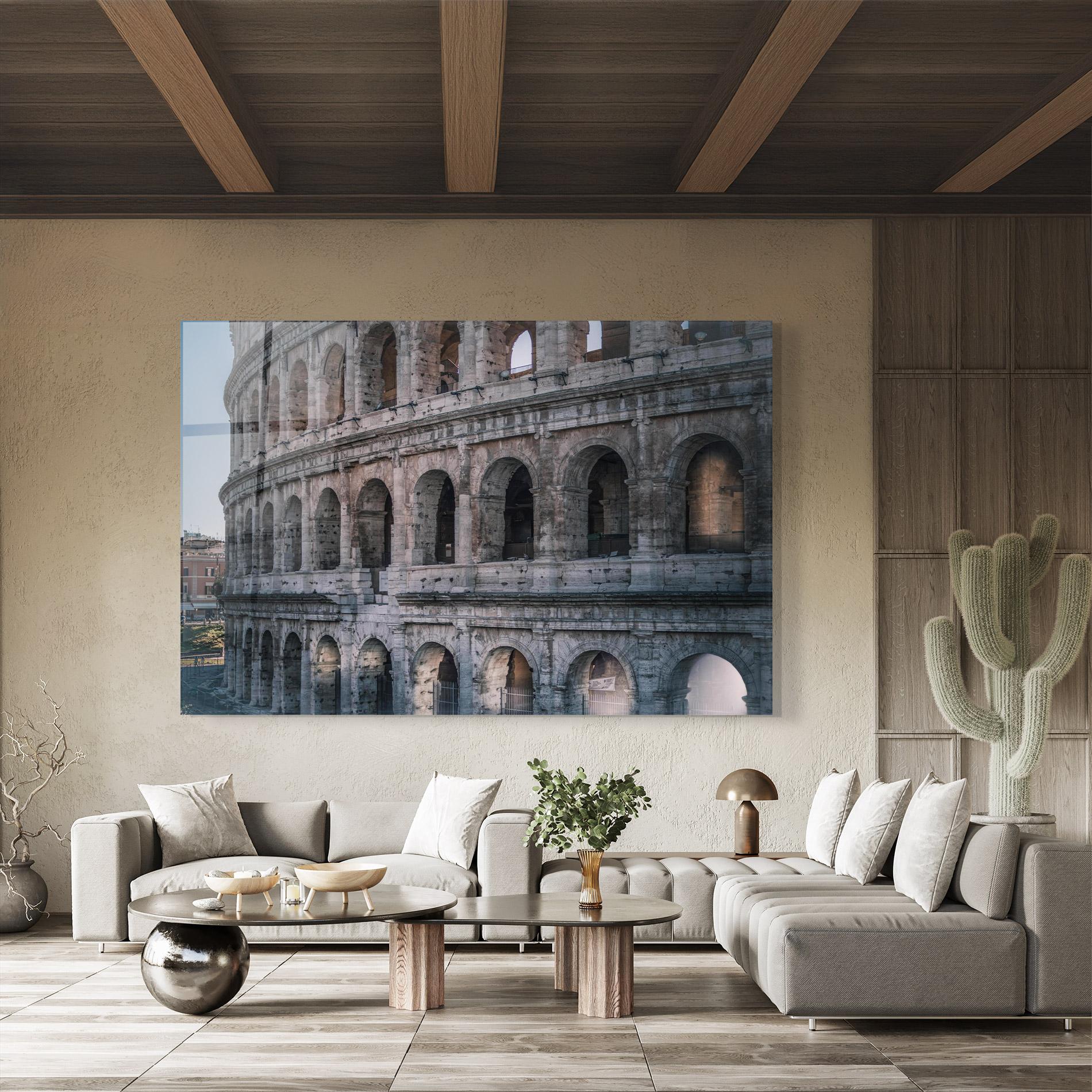 Tablou Sticla Colosseum Roma mockup 8