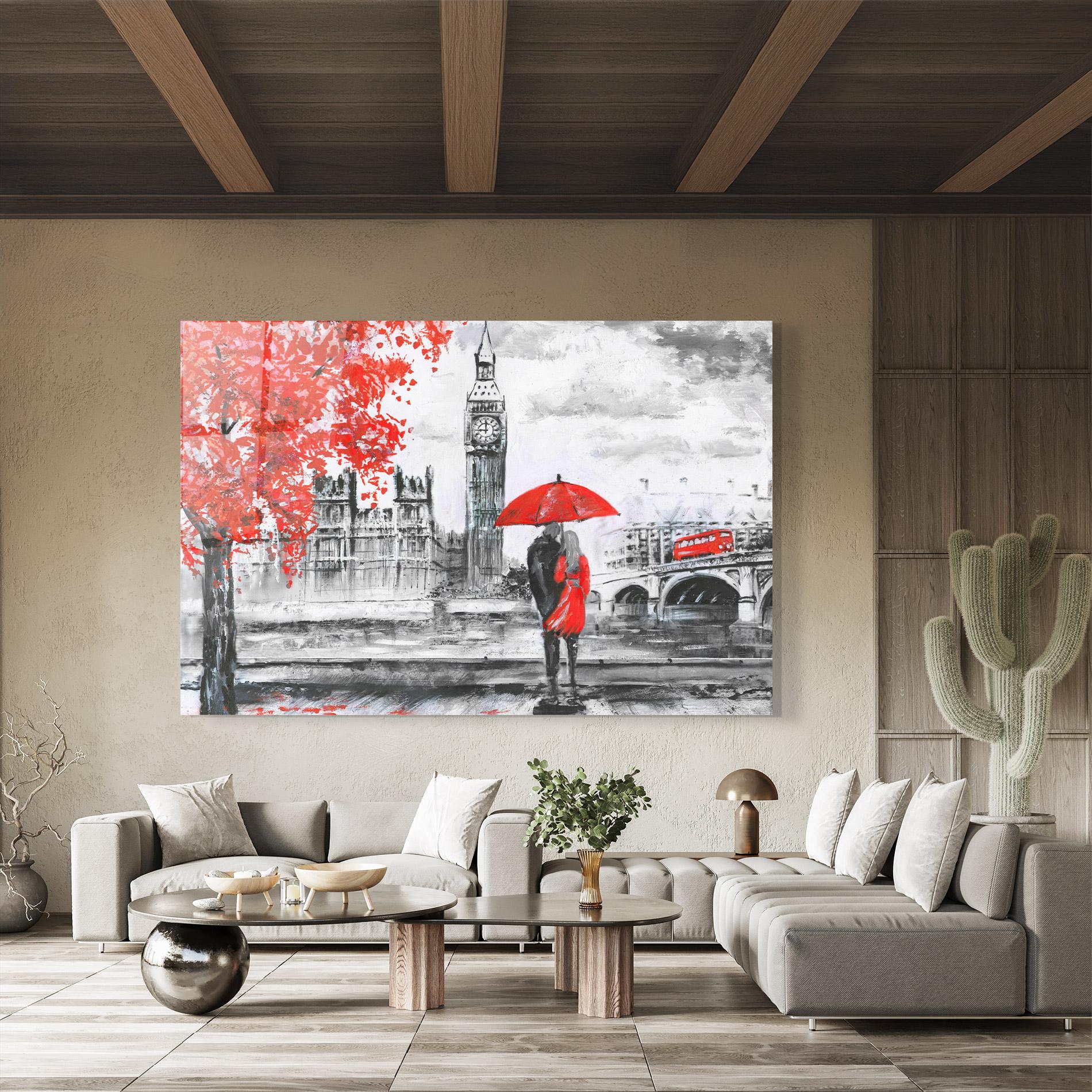 Tablou Sticla London Love mockup 8