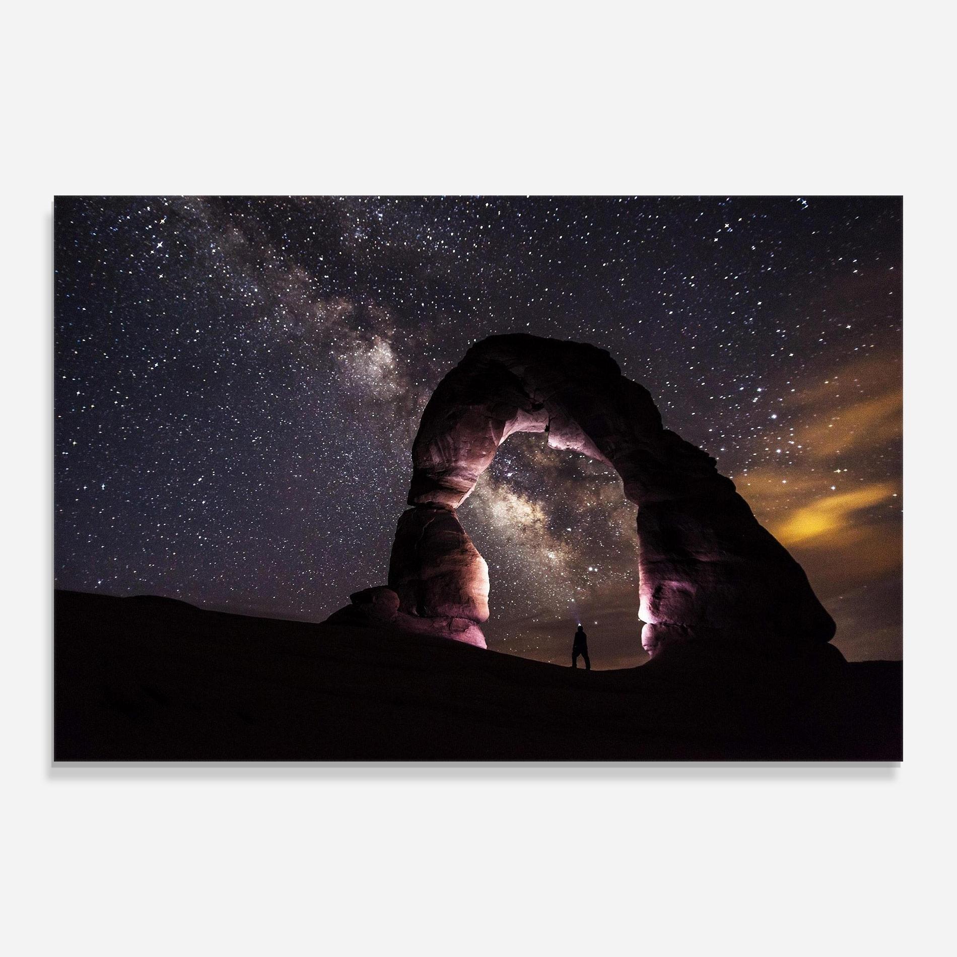 Tablou Sticla Stars Landscape mockup 0