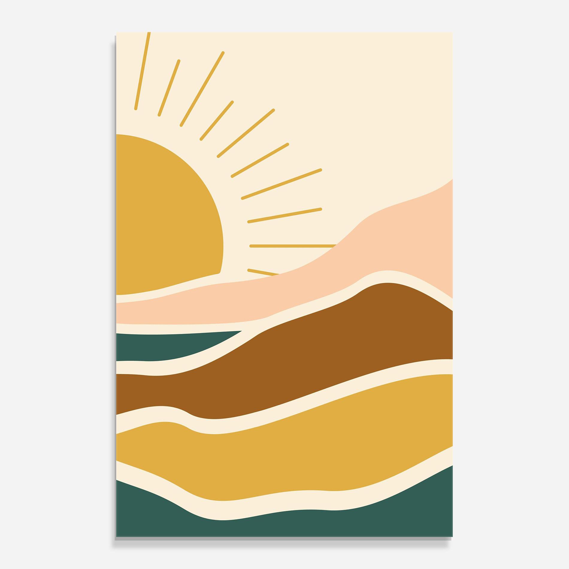 Tablou Sticla Sunset Connection 02 mockup 0