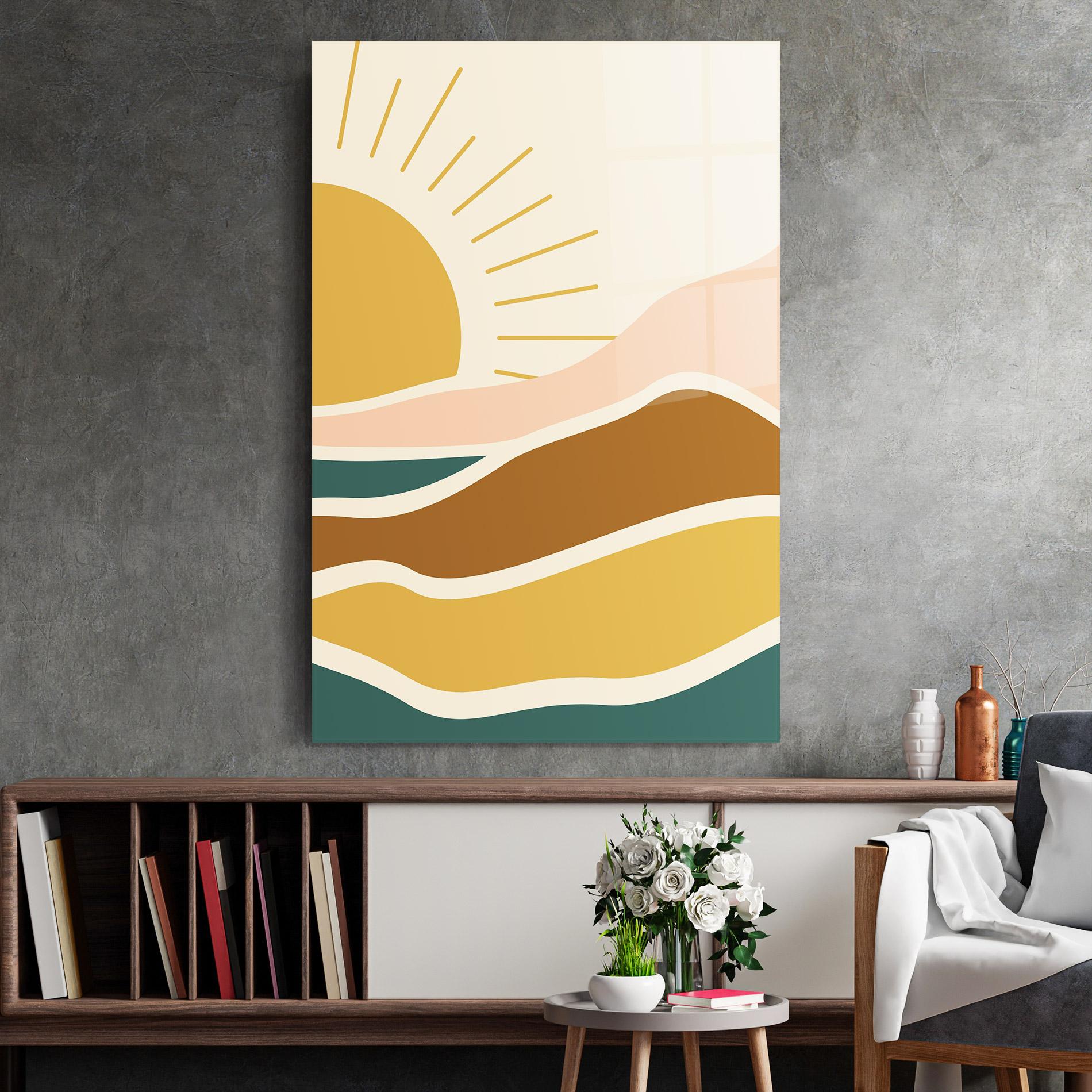 Tablou Sticla Sunset Connection 02 mockup 2