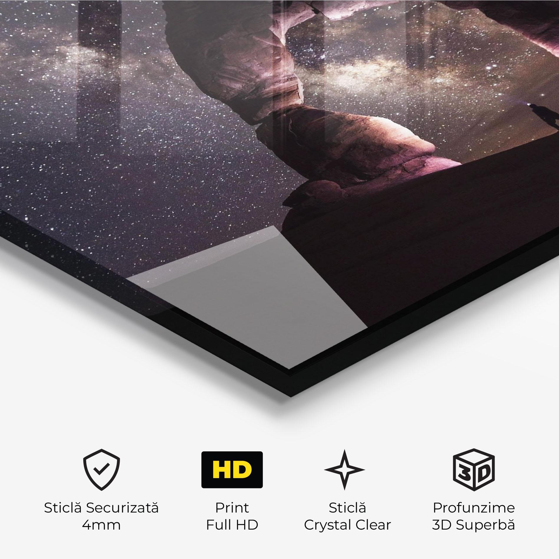 Tablou Sticla Stars Landscape mockup 3
