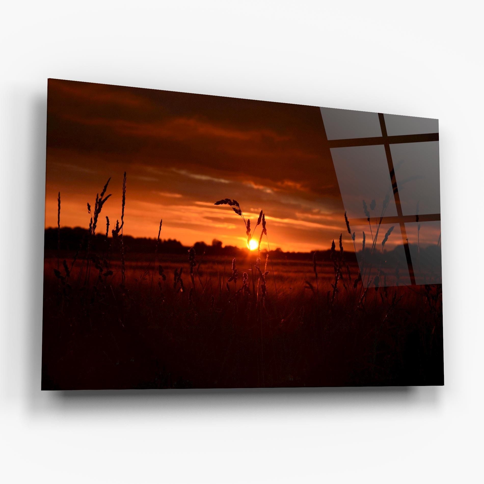 Tablou Sticla Field Shilouette mockup 6