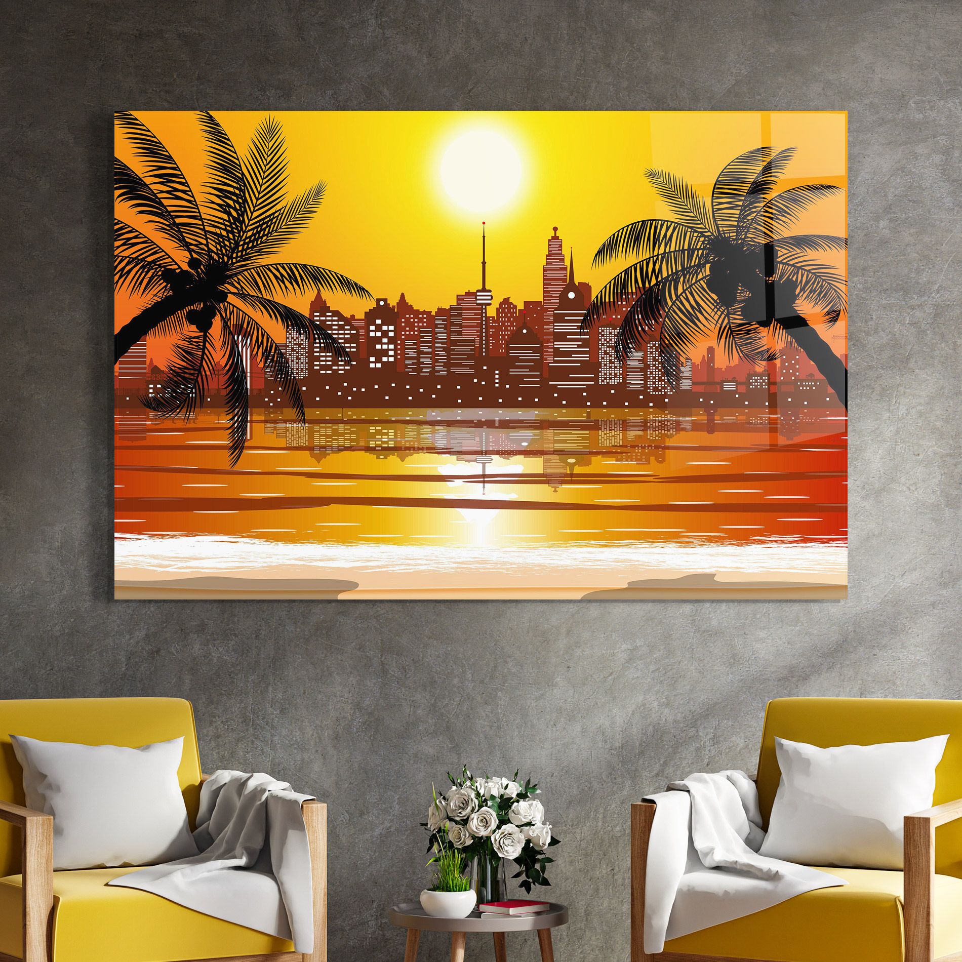 City Sunrise View mockup 4