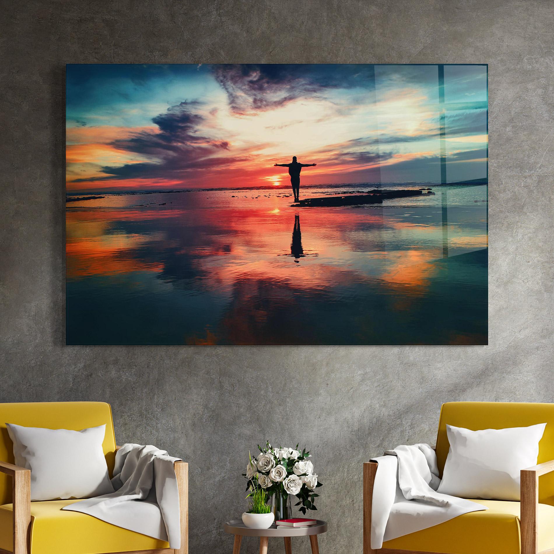 Tablou Sticla Freedom Feeling mockup 4