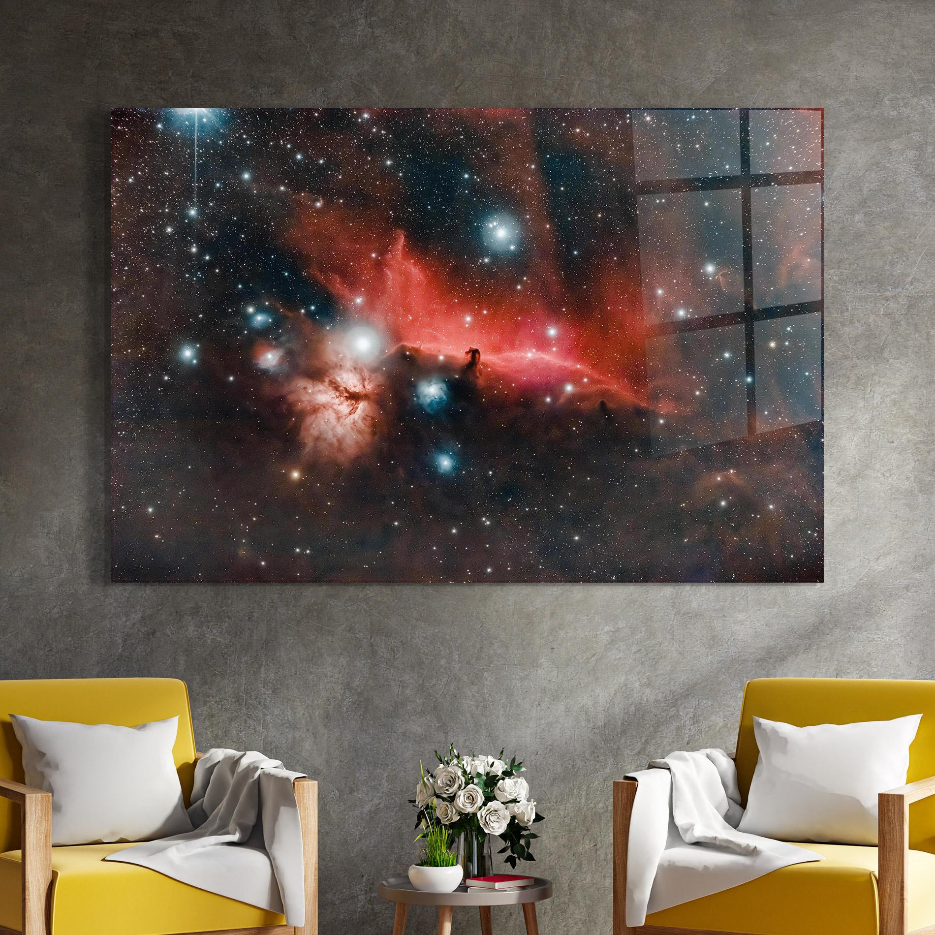 Tablou Sticla Galactic Abstract mockup 4