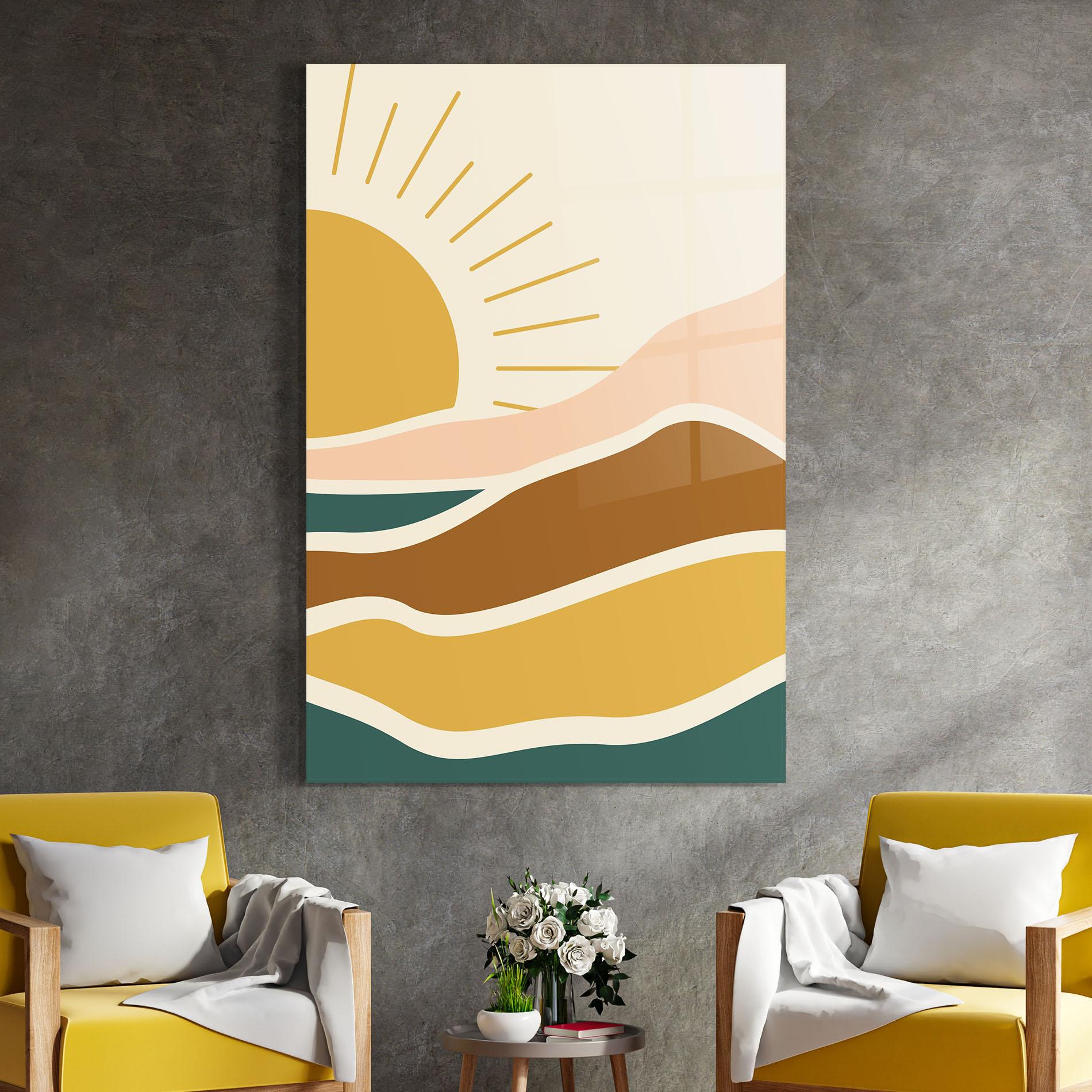 Tablou Sticla Sunset Connection 02 mockup 4