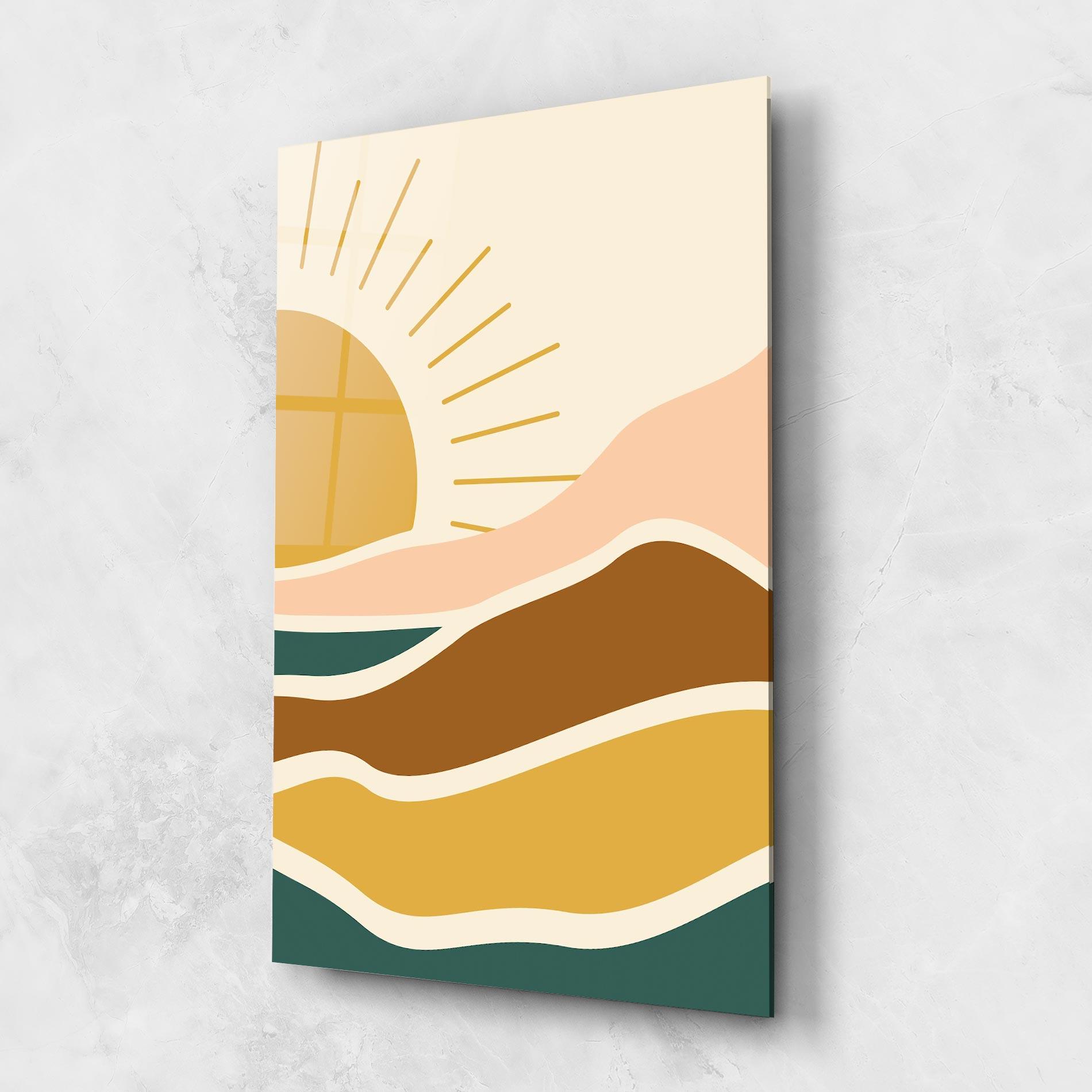 Tablou Sticla Sunset Connection 02 mockup 1