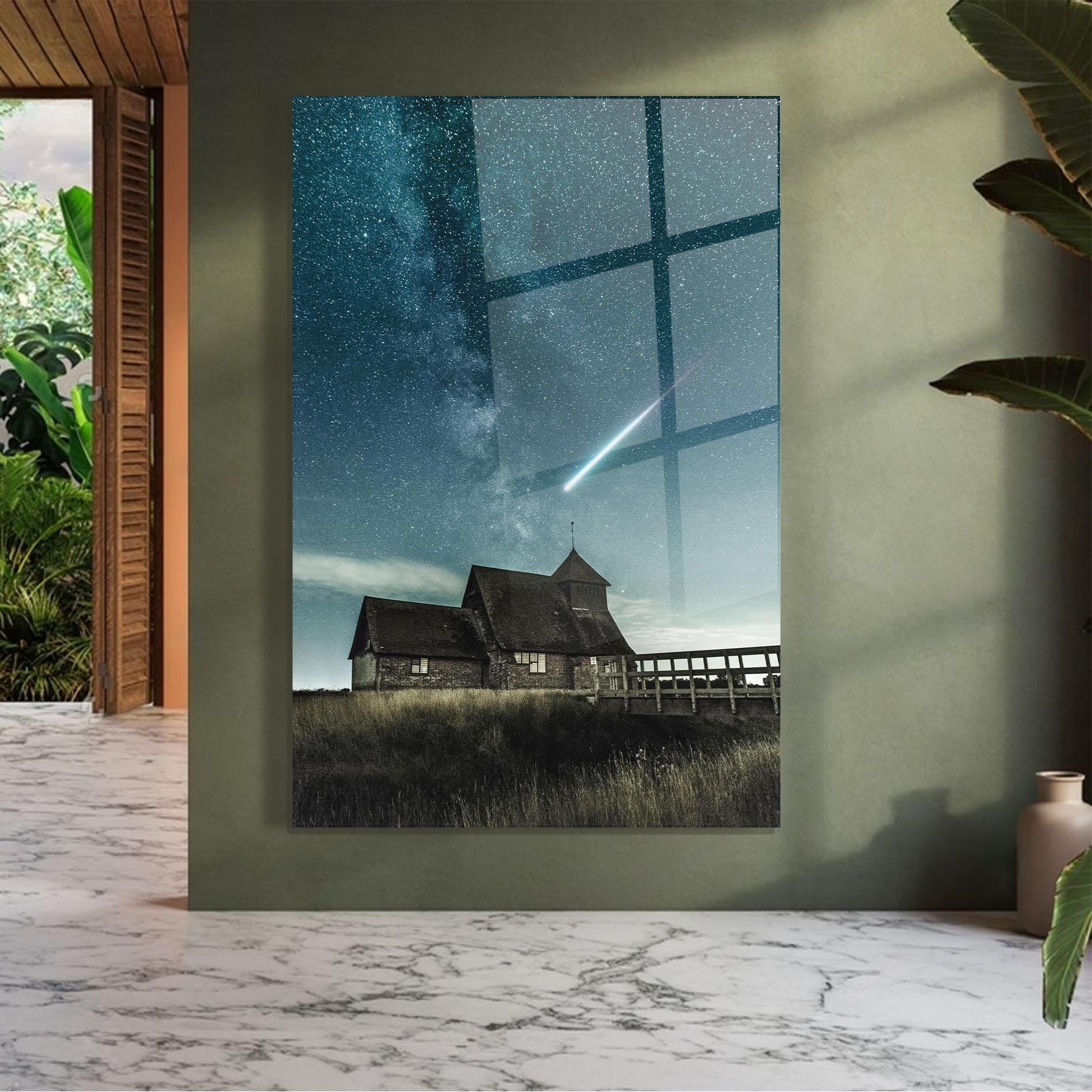 Tablou Sticla Falling Star mockup 7