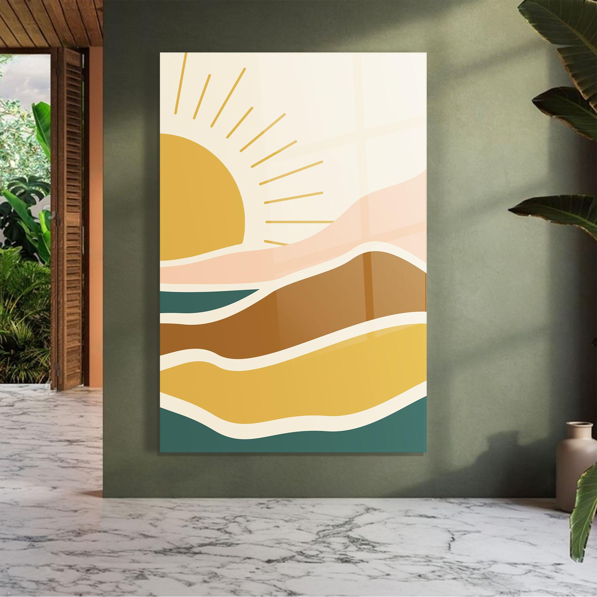 Tablou Sticla Sunset Connection 02 mockup 7