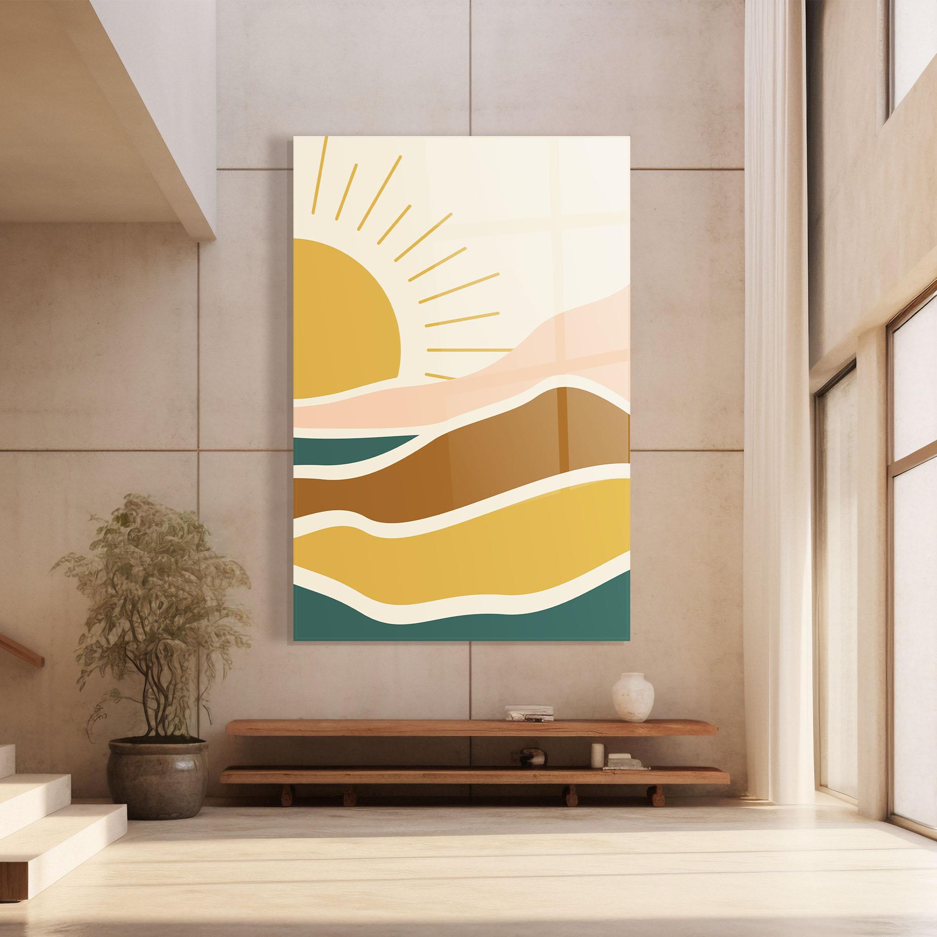 Tablou Sticla Sunset Connection 02 mockup 8