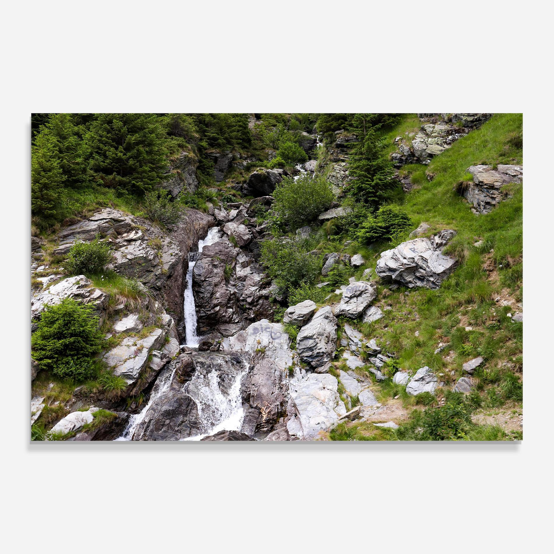 Tablou Sticla Small Waterfall mockup 0