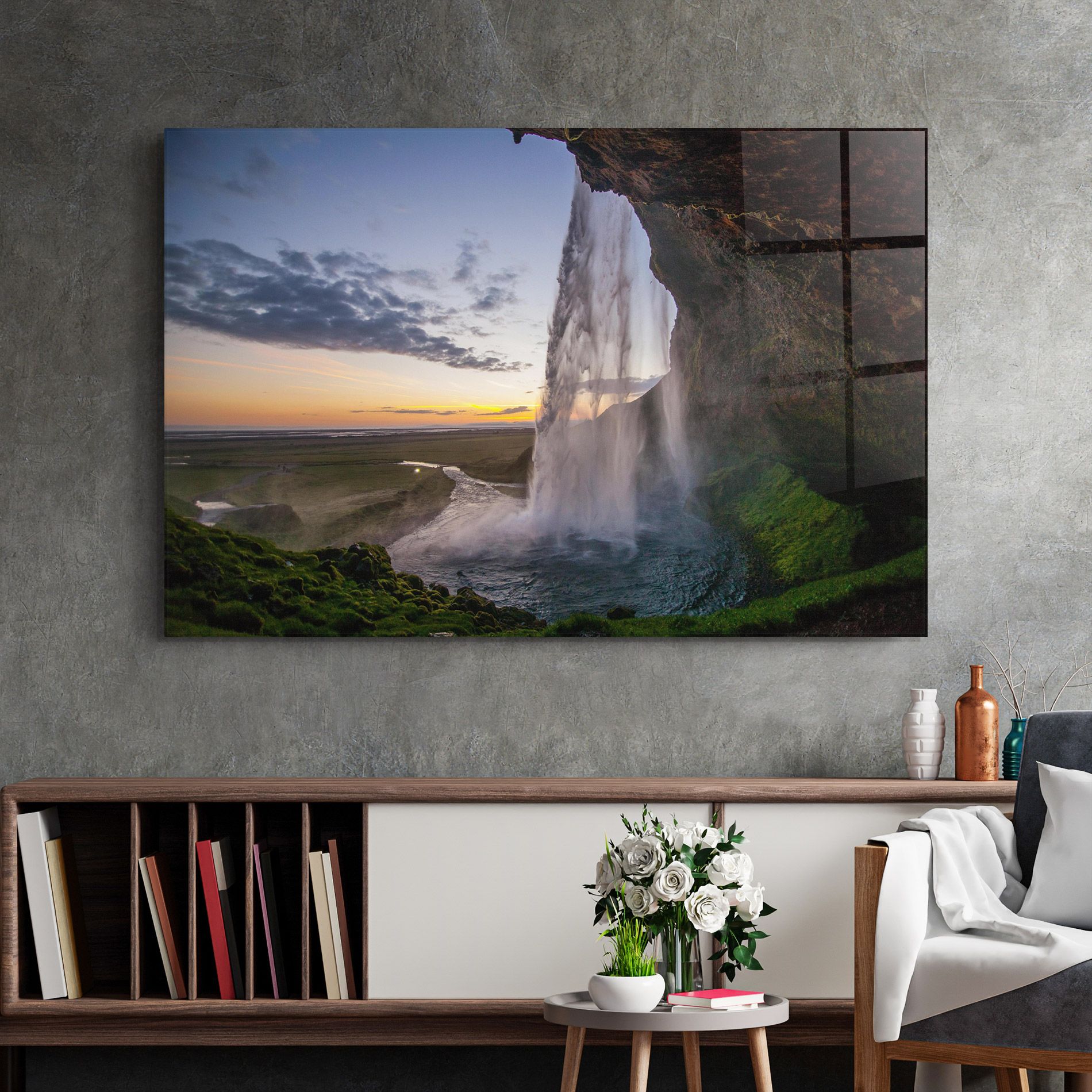 Yellow Line Waterfall mockup 2