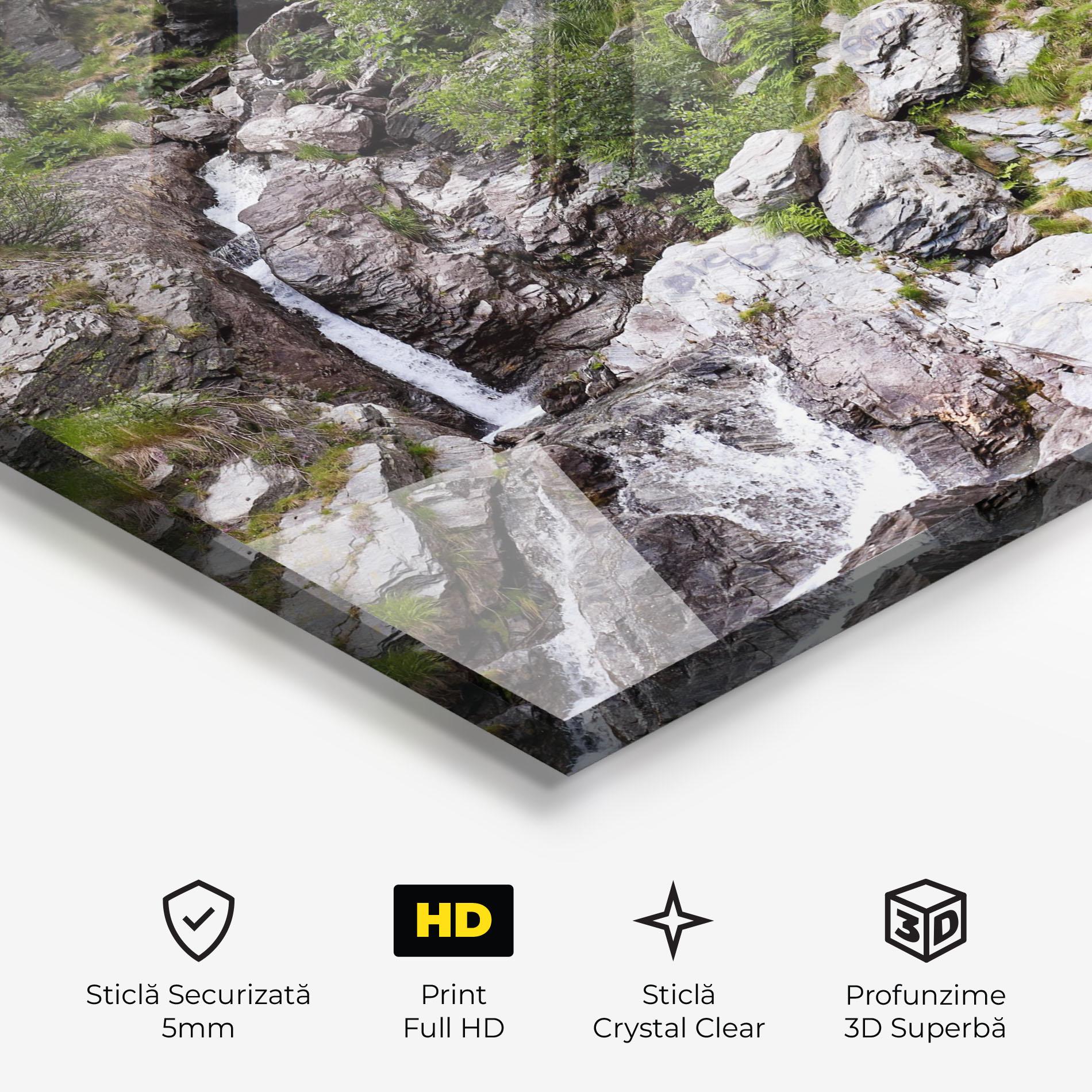 Tablou Sticla Small Waterfall mockup 3